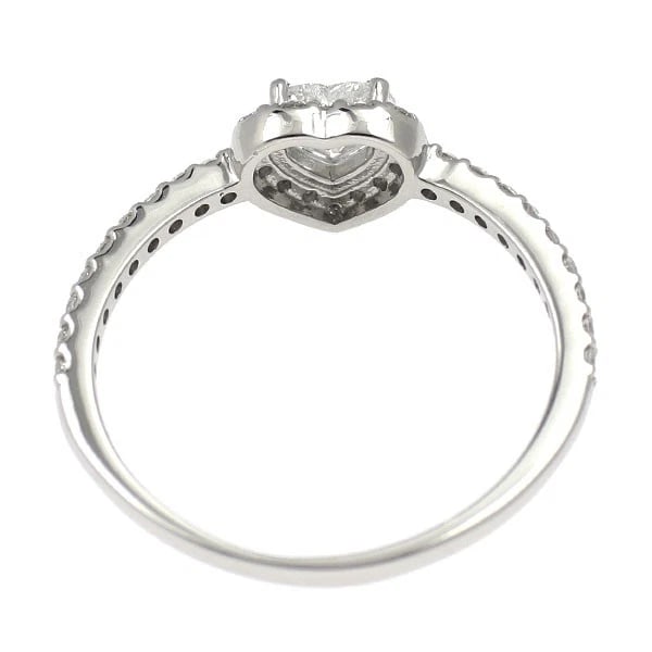 PT950 HEART SHAPE DIAMOND RING - 2