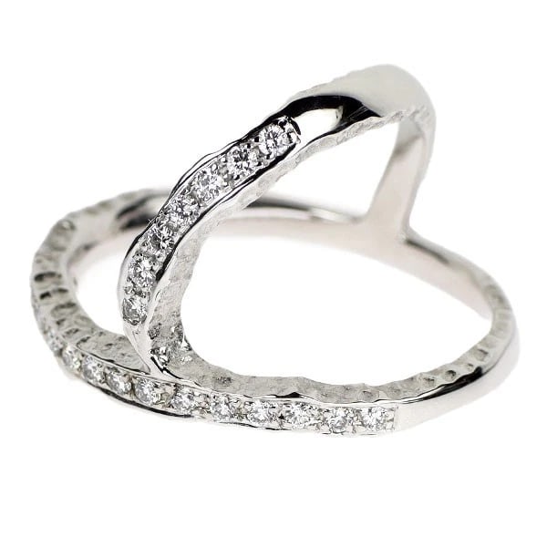 CARRACCI K18WG DIAMOND RING - 2