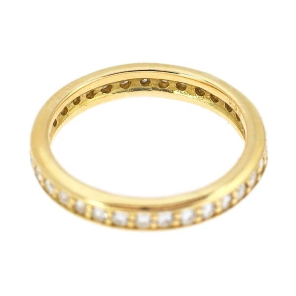 K18YG FULL ETERNITY DIAMOND RING - 2