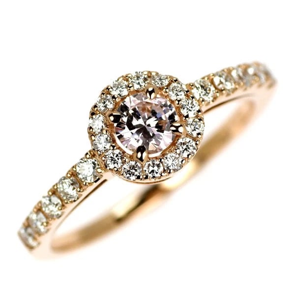 K18PG NATURAL PINK DIAMOND RING: K18PG Natural Pink Diamond Ring Brand: None Type: rings Material: K18PG Color: PG Size: 5.25 US Accessories: None Accessories Notice: When purchasing pre-owned goods, please refer to the p