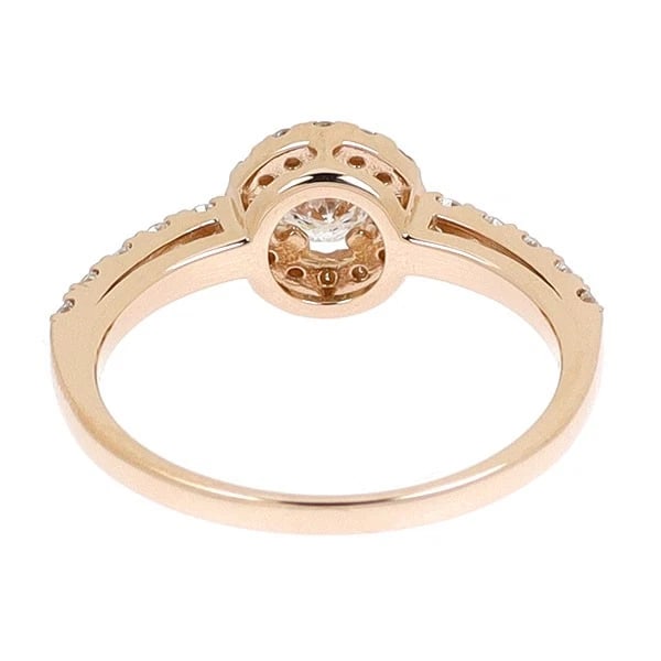 K18PG NATURAL PINK DIAMOND RING - 2