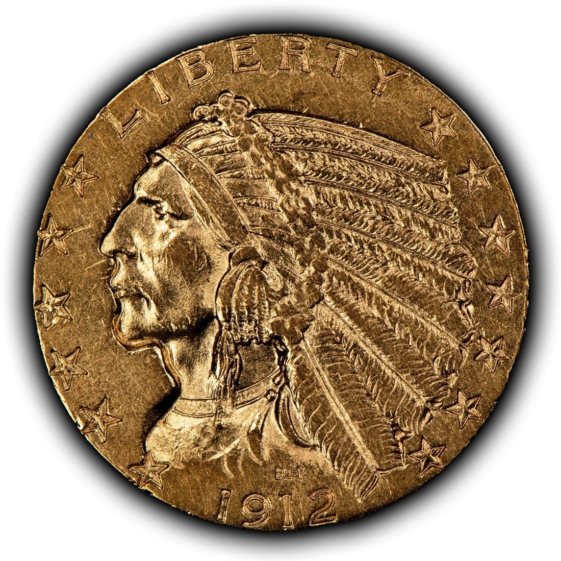 1912 G$5 INDIAN HEAD GOLD HALF EAGLE: 1912 G$5 Indian Head Gold Half Eagle Brand/Mint: U.S. Mint Year: 1912 Fineness: 0.9 Composition: Gold Coin: US Pre-1933 Gold Bullion Denomination: $5 Country of Origin: United States 