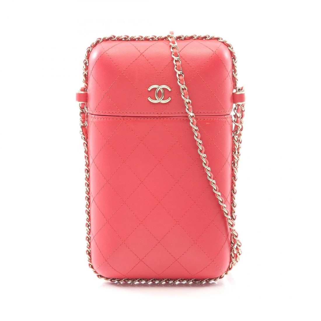 CHANEL MATELASSE CHAIN PHONE HOLDER SHOULDER CROSSBODY BAG (1 of 8)