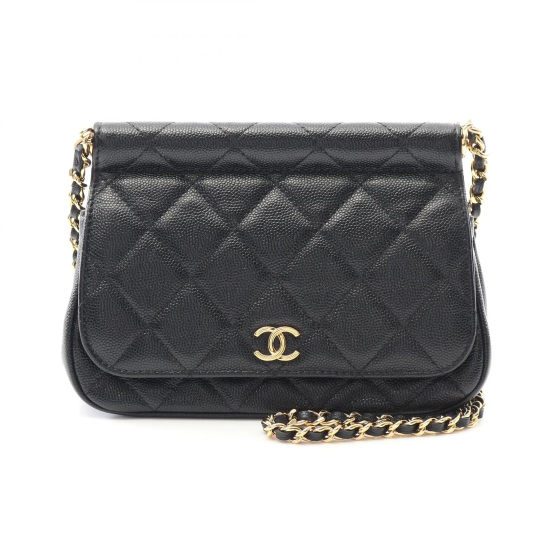 CHANEL MATELASSE CROSSBODY CHAIN SHOULDER BAG: CHANEL Matelasse Crossbody Chain Shoulder Bag Brand: CHANEL Type: Shoulder Bag Material: Calfskin (cowhide) Color: Black??ish colors Size: H:13cm x W:17cm x D:5cm (H:5.1" x W:6.7" x D:2.0") Acces