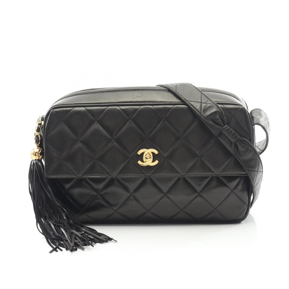 CHANEL MATELASSE SHOULDER BAG LAMBSKIN SHEEP: CHANEL Matelasse Shoulder Bag Lambskin sheep Brand: CHANEL Type: Shoulder Bag Material: Lambskin (sheep leather) Color: Black??ish colors Size: H:17cm x W:28cm x D:8cm (H:6.7" x W:11.0" x