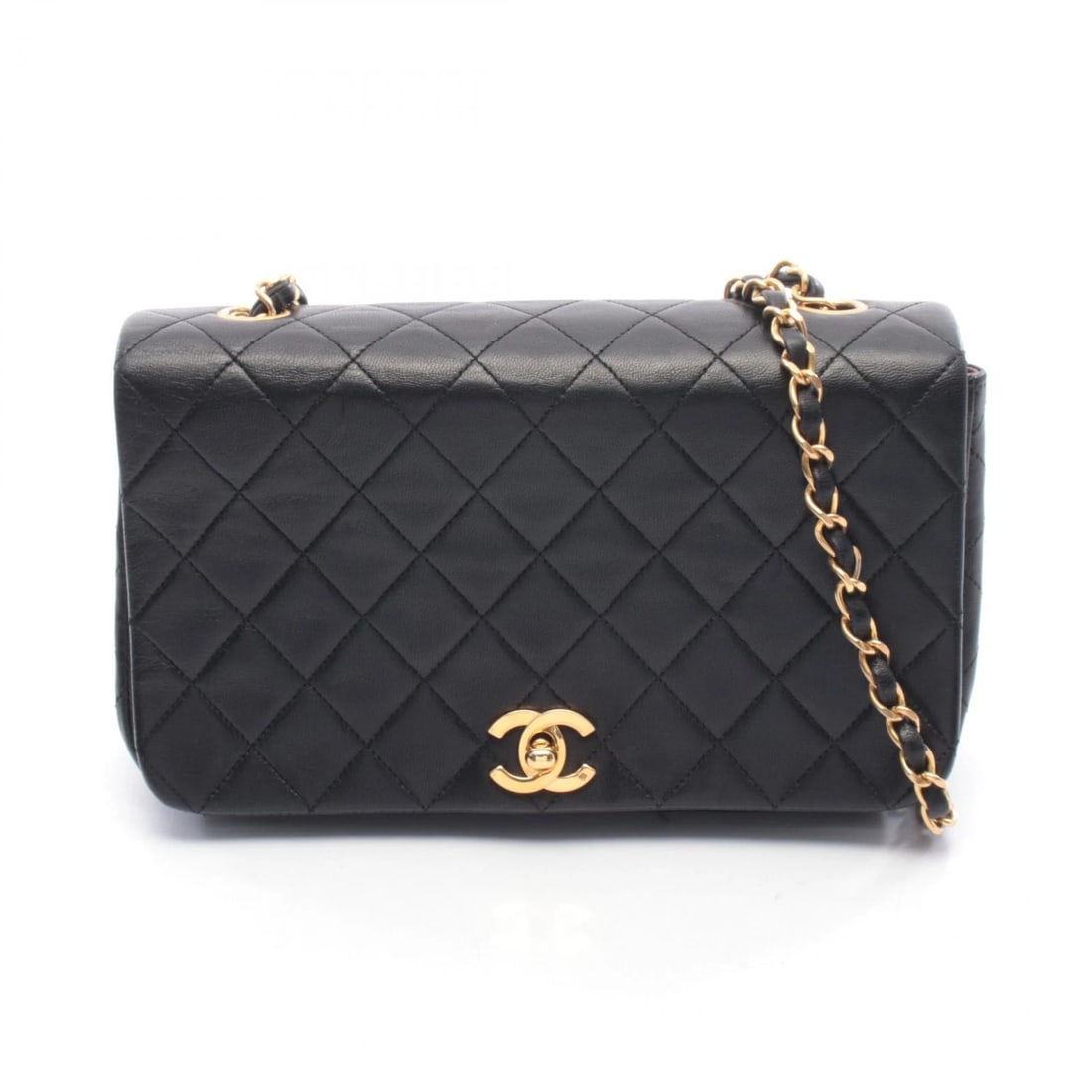 CHANEL FULL FLAP MATELASSE CHAIN CROSSBODY SHOULDER BAG: CHANEL Full flap Matelasse chain crossbody Shoulder Bag Brand: CHANEL Type: Shoulder Bag Material: Lambskin (sheep leather) Color: Black??ish colors Size: H:14cm x W:23cm x D:6cm (H:5.5" x