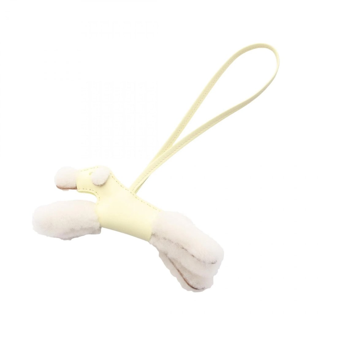 HERMES BUDDY BAG CHARM: HERMES Buddy Bag charm Brand: HERMES Type: charm Material: Agneau milo × Mouton × Agneau milo Color: Yellow??ish colors × White??ish colors × Jaune Milton??ish colors Size: All length?24cm(9.4