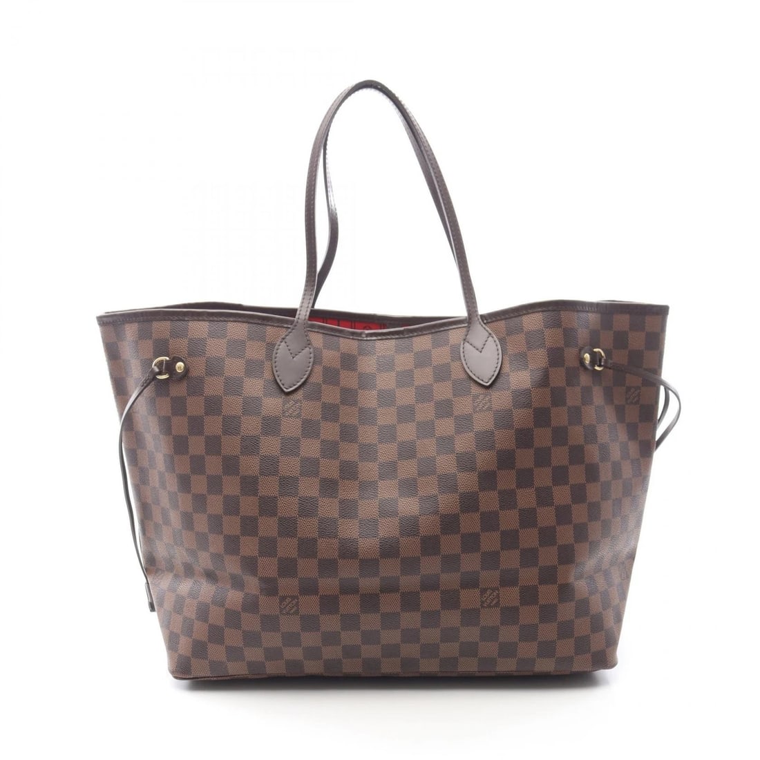 LOUIS VUITTON NEVERFULL GM TOTE SHOULDER BAG: LOUIS VUITTON Neverfull GM Tote shoulder Bag Brand: LOUIS VUITTON Type: Tote Bag Material: Damier × PVC coated canvas × leather Color: Ebene / Brown??ish colors Size: H:32cm x W:40cm x