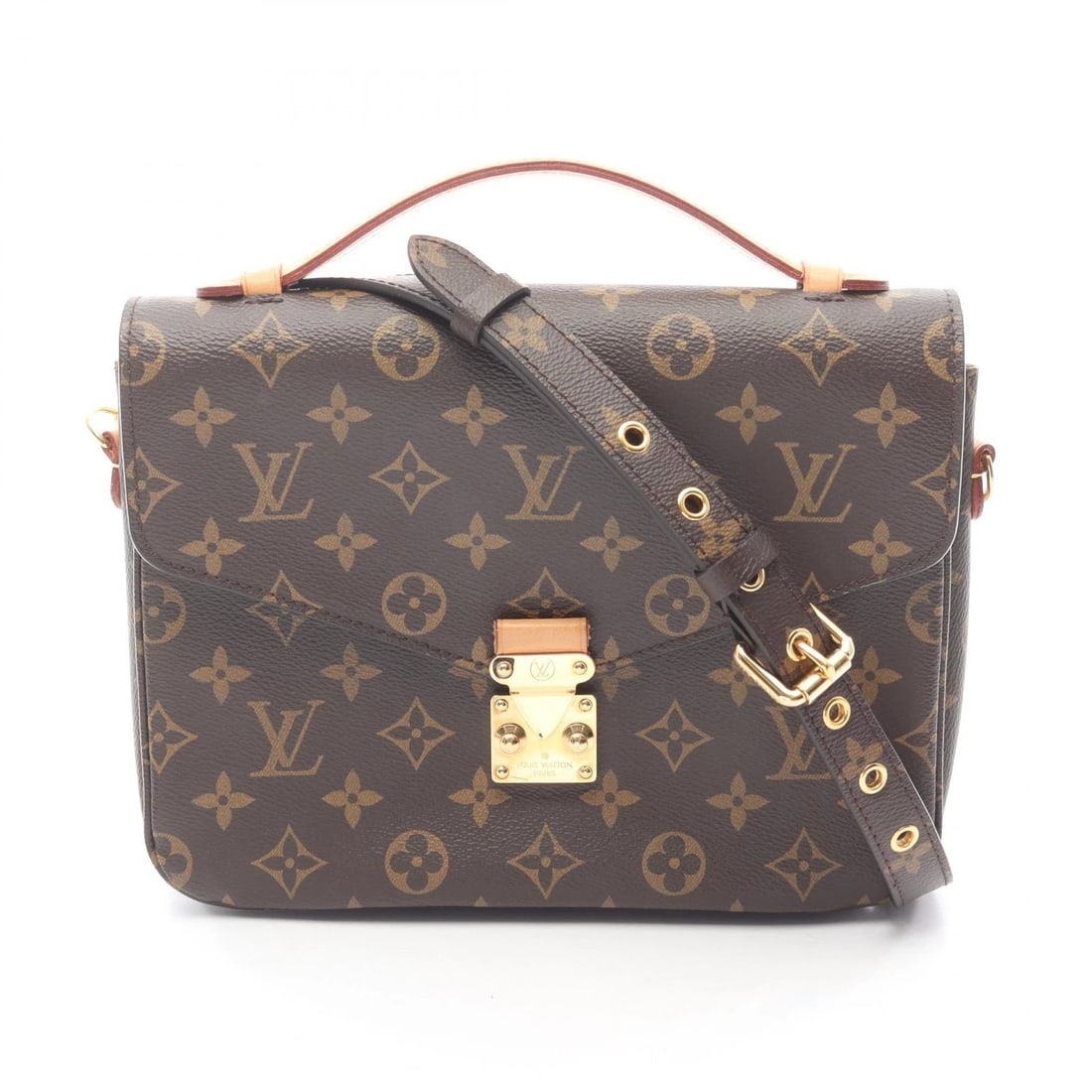 LOUIS VUITTON POCHETTE METIS MM CROSSBODY HANDBAG: LOUIS VUITTON Pochette Metis MM Crossbody Handbag Brand: LOUIS VUITTON Type: Handbag Material: Monogram × PVC coated canvas × leather Color: Brown??ish colors Size: H:18.5cm x W:24cm x