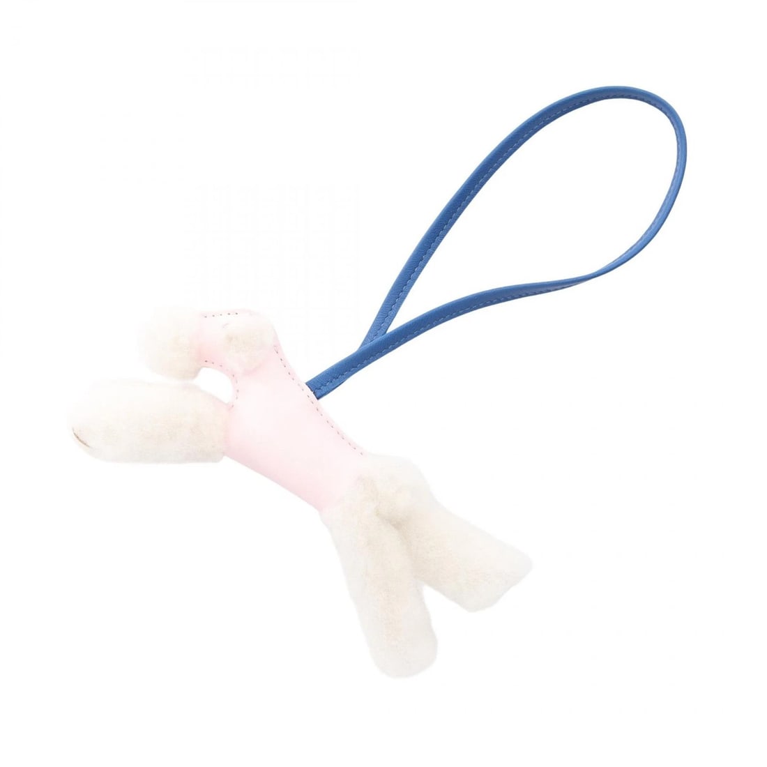 HERMES BUDDY BAG CHARM: HERMES Buddy bag charm Brand: HERMES Type: charm Material: Agneau milo × Mouton × Agneau milo Color: Pink??ish colors × Blue??ish colors × White??ish colors Size: All length?24cm(9.4") Access