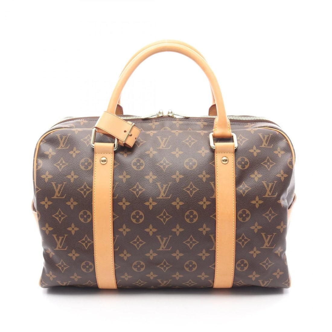 LOUIS VUITTON CARRYALL TRAVEL HAND BAG MONOGRAM: LOUIS VUITTON Carryall travel hand bag Monogram Brand: LOUIS VUITTON Type: Boston bag Material: Monogram × PVC coated canvas × leather Color: Brown??ish colors Size: H:26cm x W:40cm x D:22cm (H: