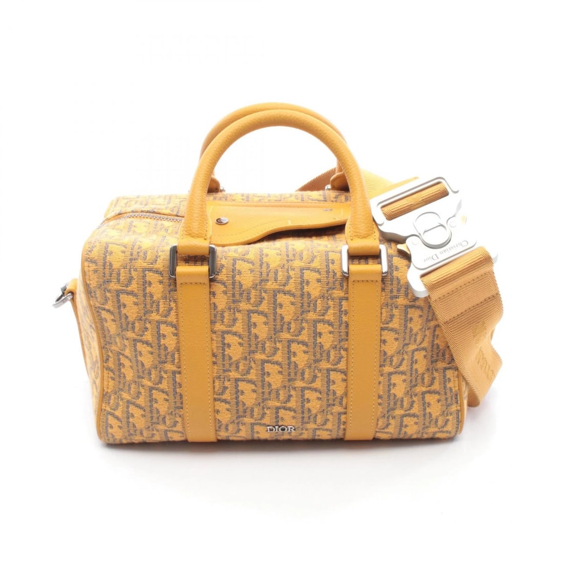 CHRISTIAN DIOR LINGOT 26 CROSSBODY HANDBAG: Christian Dior Lingot 26 crossbody Handbag Brand: Dior Type: Handbag Material: canvas × leather Color: Yellow??ish colors × Navy??ish colors Size: H:15cm x W:26cm x D:14cm (H:5.9" x W:10.2"