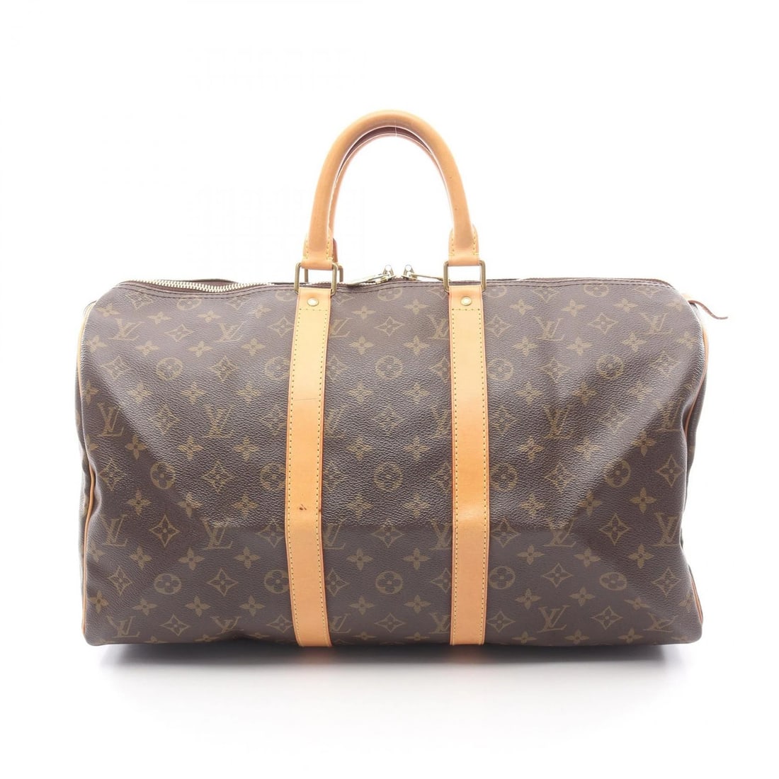 LOUIS VUITTON KEEPALL 45 HAND TRAVEL BAG: LOUIS VUITTON Keepall 45 hand travel bag Brand: LOUIS VUITTON Type: Boston bag Material: Monogram × PVC coated canvas × leather Color: Brown??ish colors Size: H:26cm x W:46cm x D:20cm