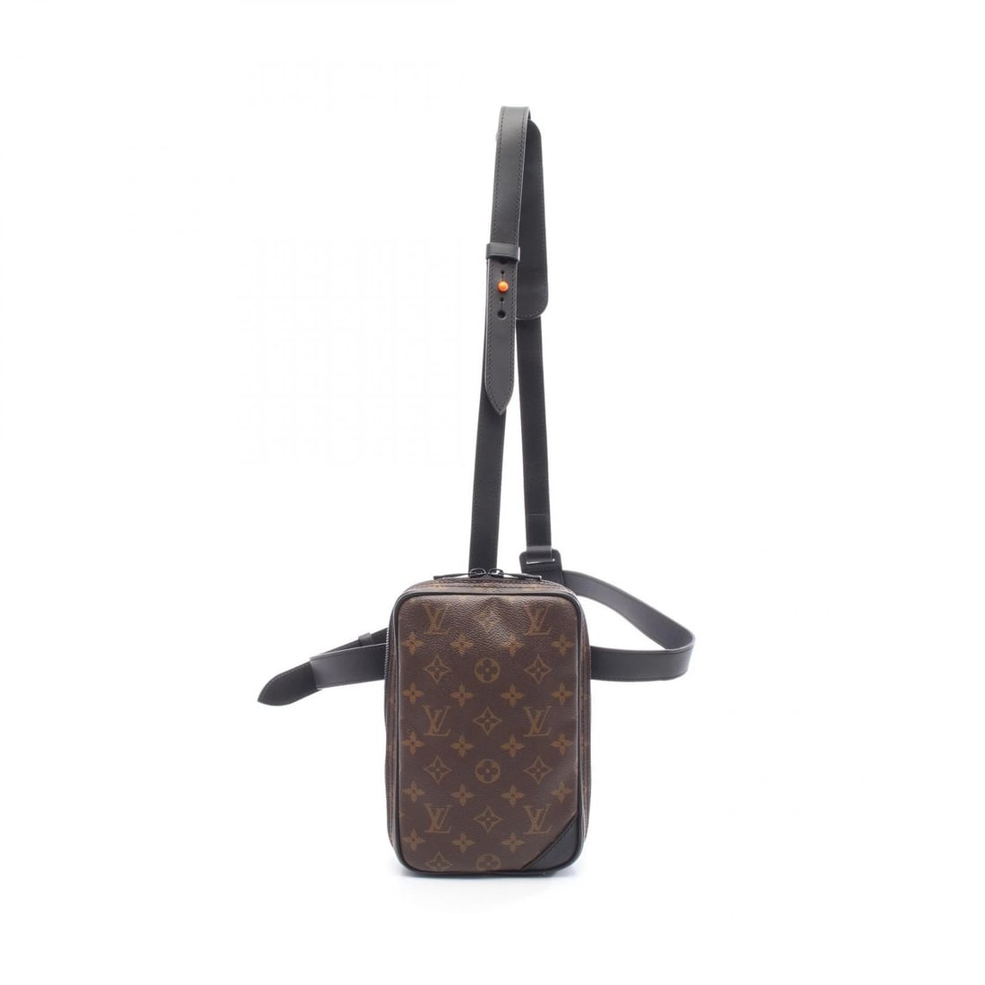 LOUIS VUITTON UTILITY SIDE WAIST SHUOLDER BAG: LOUIS VUITTON Utility side Waist Shuolder bag Brand: LOUIS VUITTON Type: Waist bag Material: PVC coated canvas × leather × Monogram / Solar Powered Ray Color: Brown??ish colors × Black??ish
