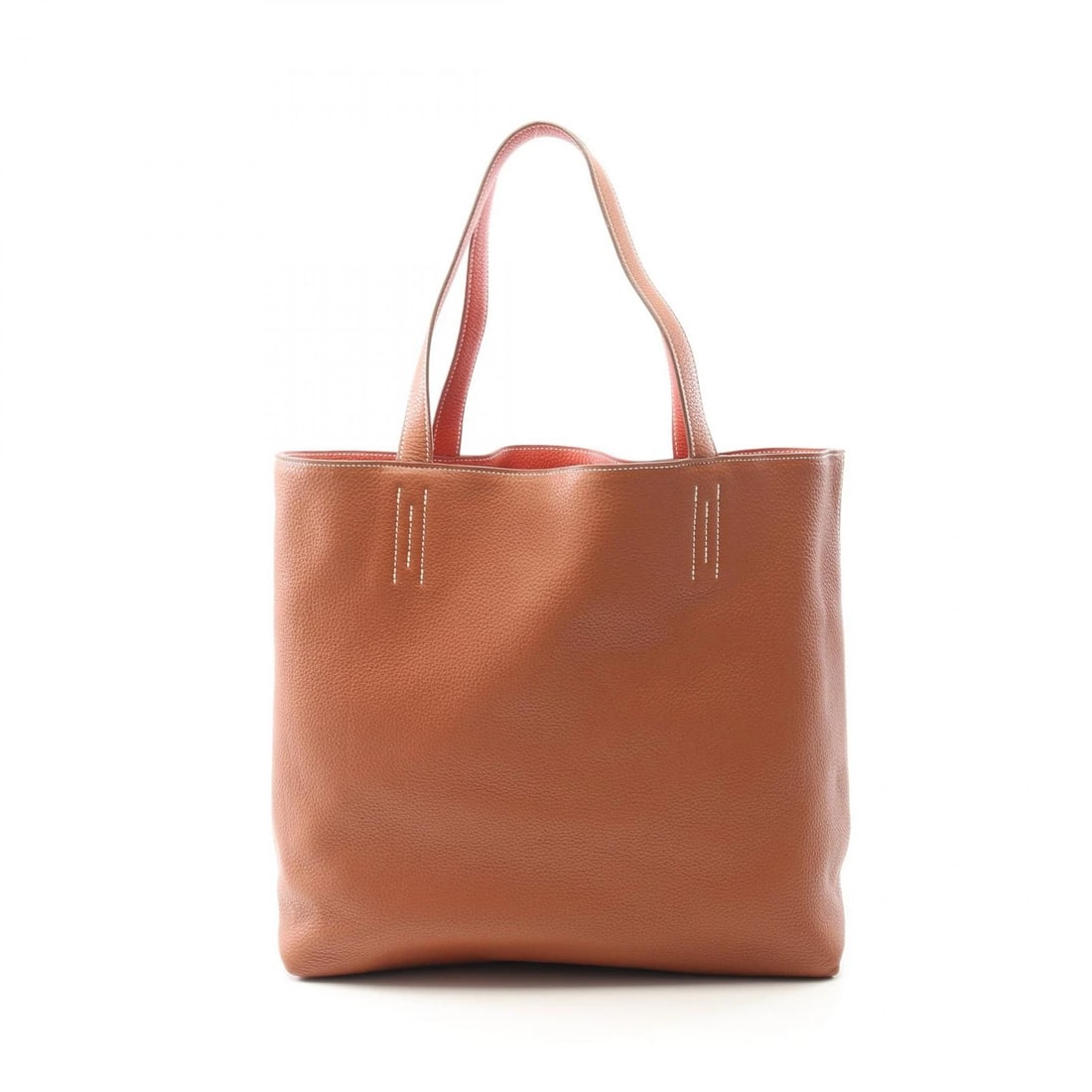 HERMES DOBLE SENSE 36 TOTE BAG: HERMES Doble Sense 36 Tote Bag Brand: HERMES Type: Tote Bag Material: Taurillon Clemence × leather × Taurillon Clemence Color: Sanguine / Brown??ish colors × Bordeaux??ish colors Size: H:34cm x
