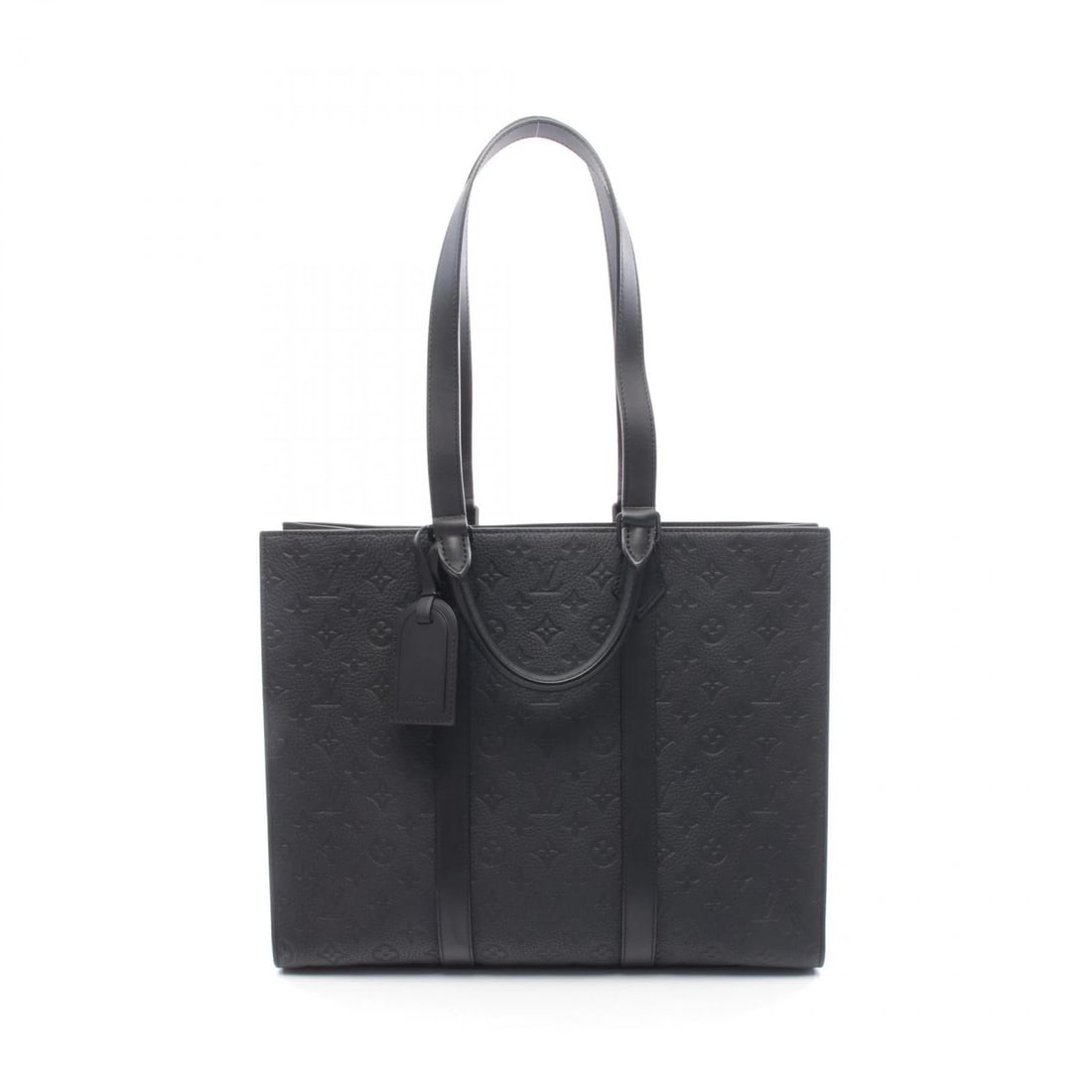 LOUIS VUITTON SAC PLAT 24H SHOULDER TOTE BAG TAURILLON: LOUIS VUITTON Sac Plat 24H Shoulder Tote Bag Taurillon Brand: LOUIS VUITTON Type: Tote Bag Material: Taurillon Clemence Leather × leather Color: Black / Black??ish colors Size: H:33cm x W:41cm x