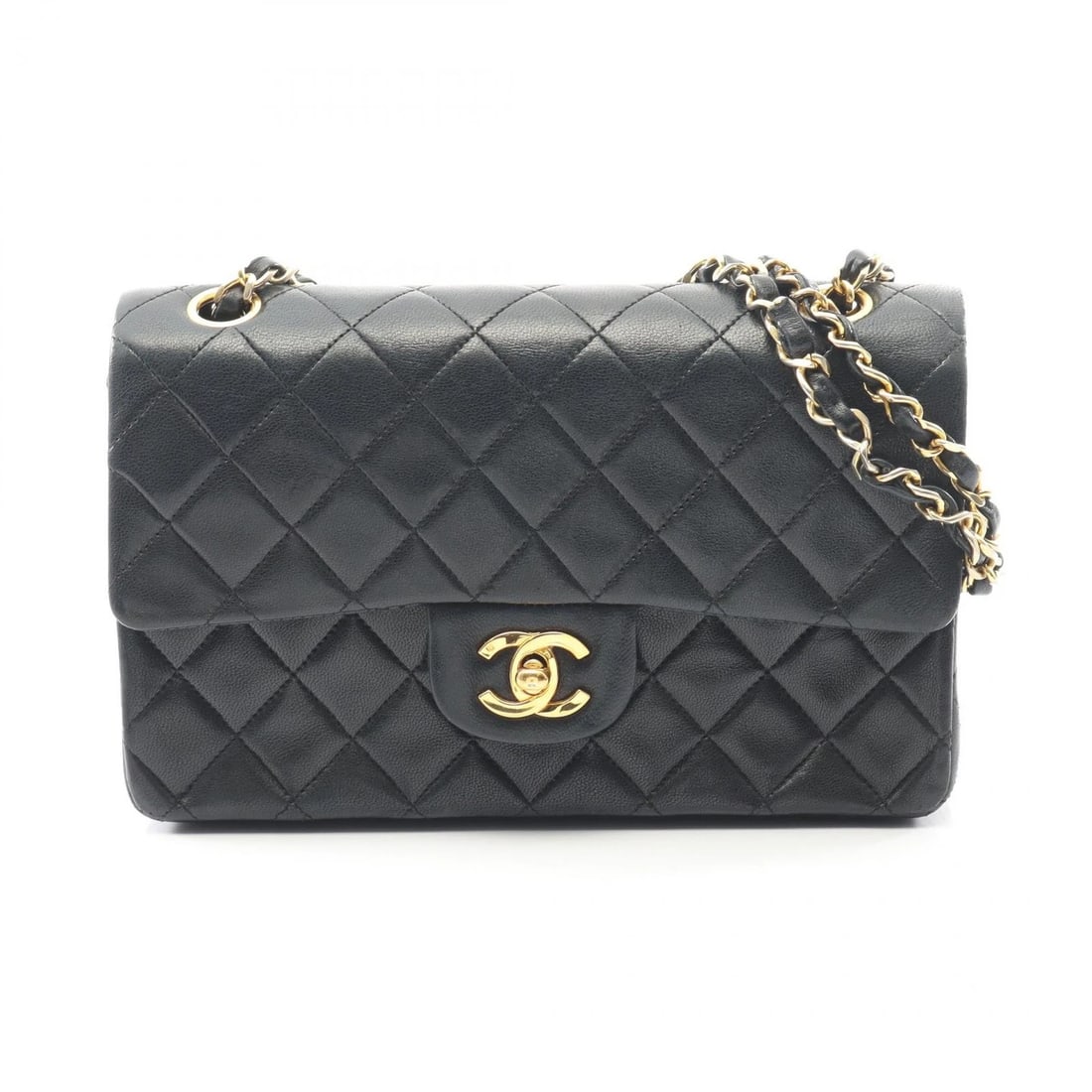 CHANEL MATELASSE W FLAP CHAIN SHOULDER BAG: CHANEL Matelasse W flap chain Shoulder Bag Brand: CHANEL Type: Shoulder Bag Material: Lambskin (sheep leather) Color: Black??ish colors Size: H:14cm x W:23cm x D:6cm (H:5.5" x W:9.1" x D:2.4") Ac
