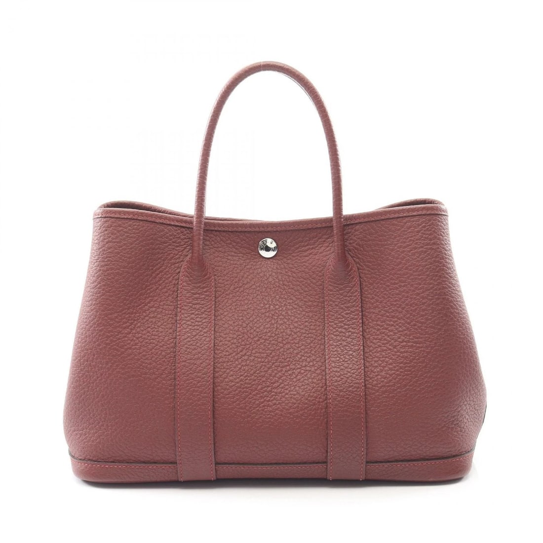 HERMES GARDEN PARTY TPM TOTE HANDBAG: HERMES Garden party TPM Tote Handbag Brand: HERMES Type: Tote Bag Material: Vache leatherCountry leather × leather × Vache leatherCountry leather Color: Rouge H / Bordeaux??ish colors Size: H:21