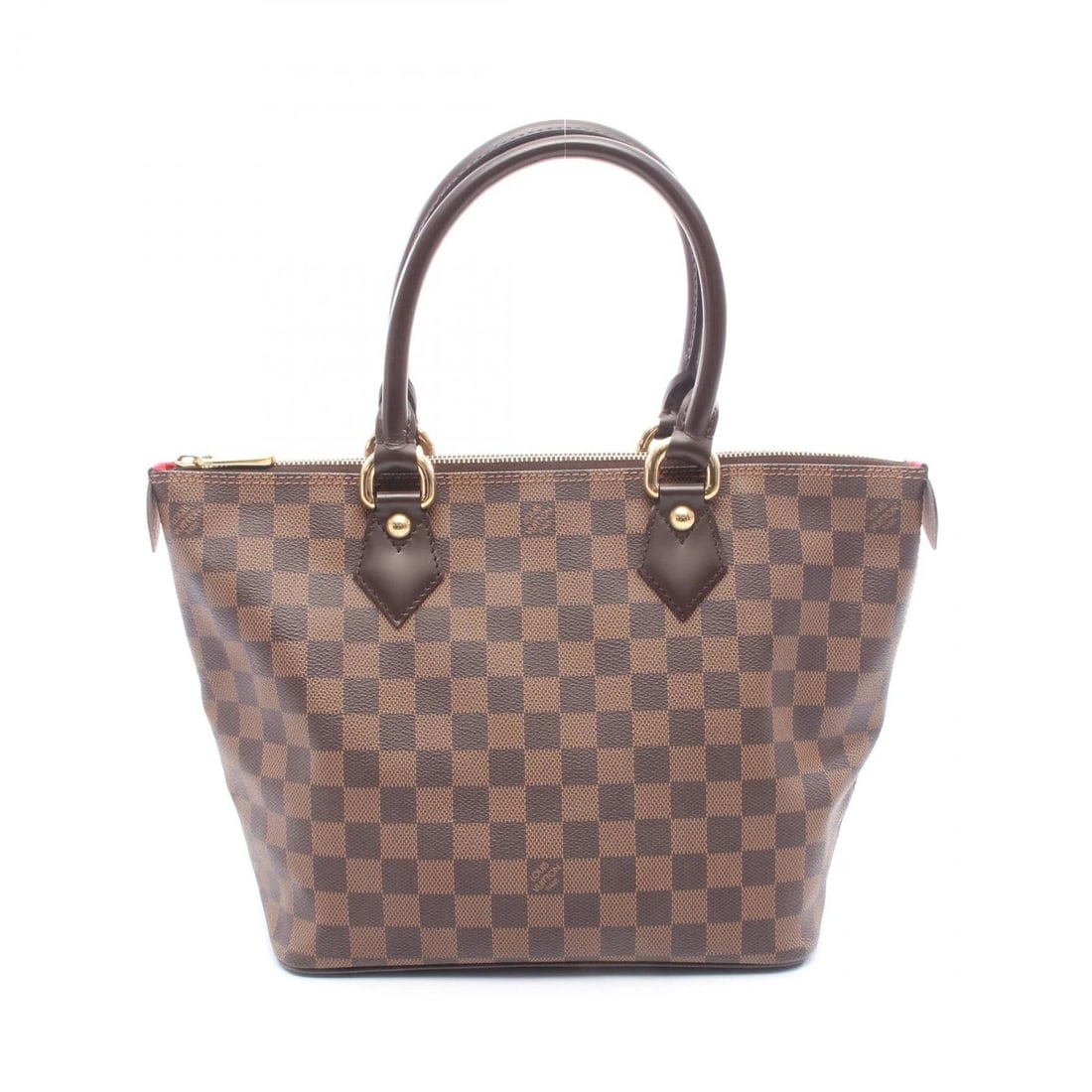 LOUIS VUITTON SALEYA PM TOTE HANDBAG: LOUIS VUITTON Saleya PM Tote Handbag Brand: LOUIS VUITTON Type: Tote Bag Material: Damier × PVC coated canvas × leather Color: Ebene / Brown??ish colors Size: H:23cm x W:25cm x D:14cm