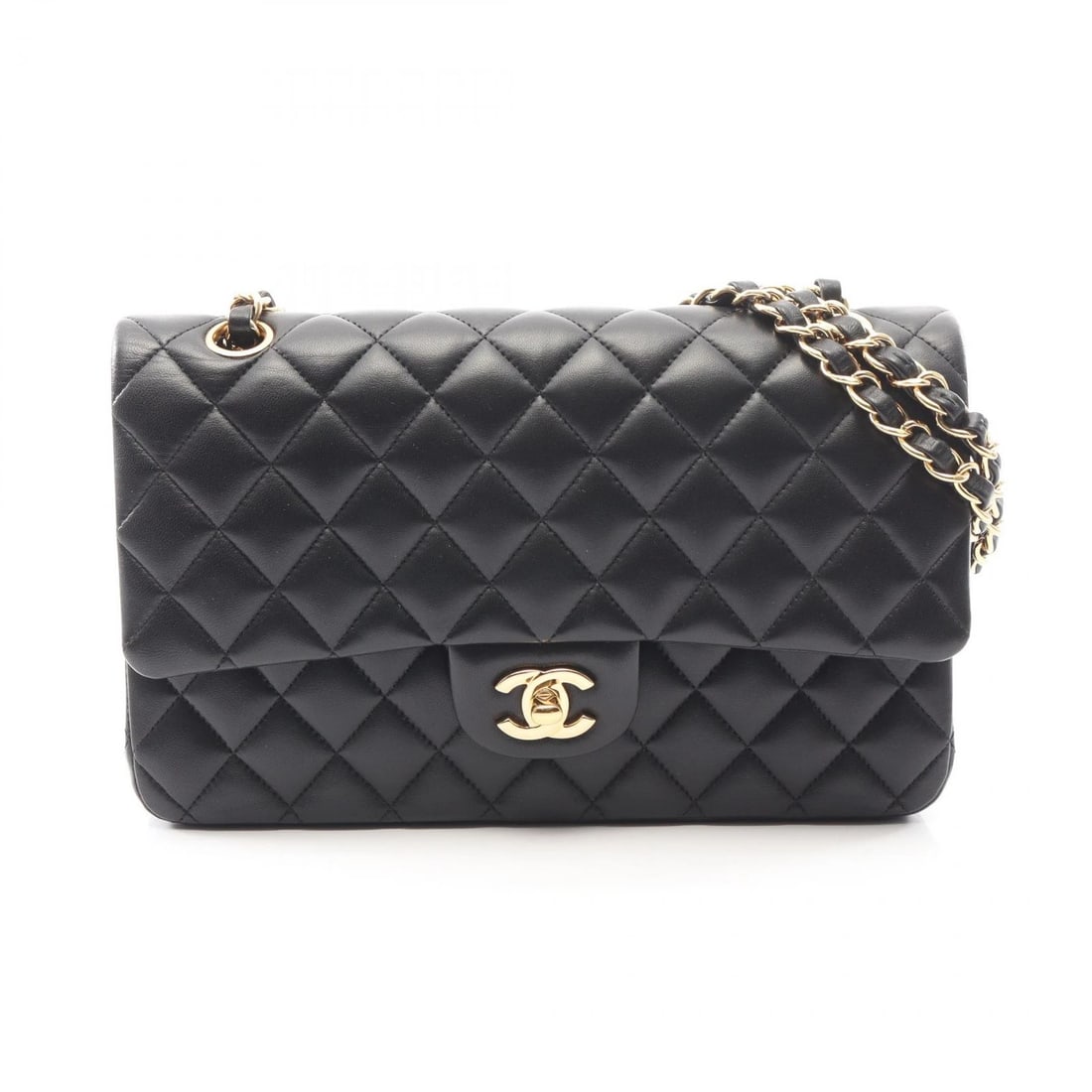 CHANEL MATELASSE DOUBLE FLAP CHAIN SHOULDER BAG: CHANEL Matelasse Double flap Chain Shoulder Bag Brand: CHANEL Type: Shoulder Bag Material: Lambskin (sheep leather) Color: Black??ish colors Size: H:16cm x W:25cm x D:6.5cm (H:6.3" x W:9.8" x D:2.