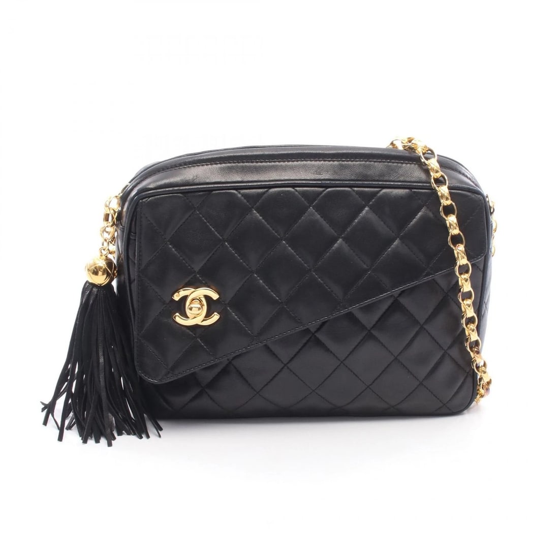 CHANEL MATELASSE CHAIN CROSSBODY SHOULDER BAG: CHANEL Matelasse chain crossbody Shoulder Bag Brand: CHANEL Type: Shoulder Bag Material: Lambskin (sheep leather) Color: Black??ish colors Size: H:16.5cm x W:23cm x D:6cm (H:6.5" x W:9.1" x D:2.4"