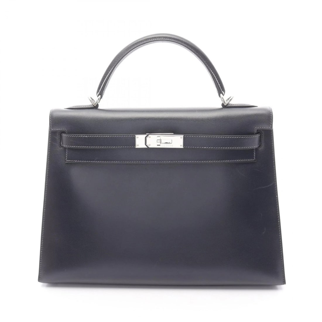 HERMES KELLY 32 SHOULDER HANDBAG BOX CALF: HERMES Kelly 32 Shoulder Handbag Box calf Brand: HERMES Type: Handbag Material: Box calf leather × Calfskin (cowhide) Color: Navy??ish colors Size: H:23cm x W:32cm x D:12cm (H:9.1" x W:12.6" x D: