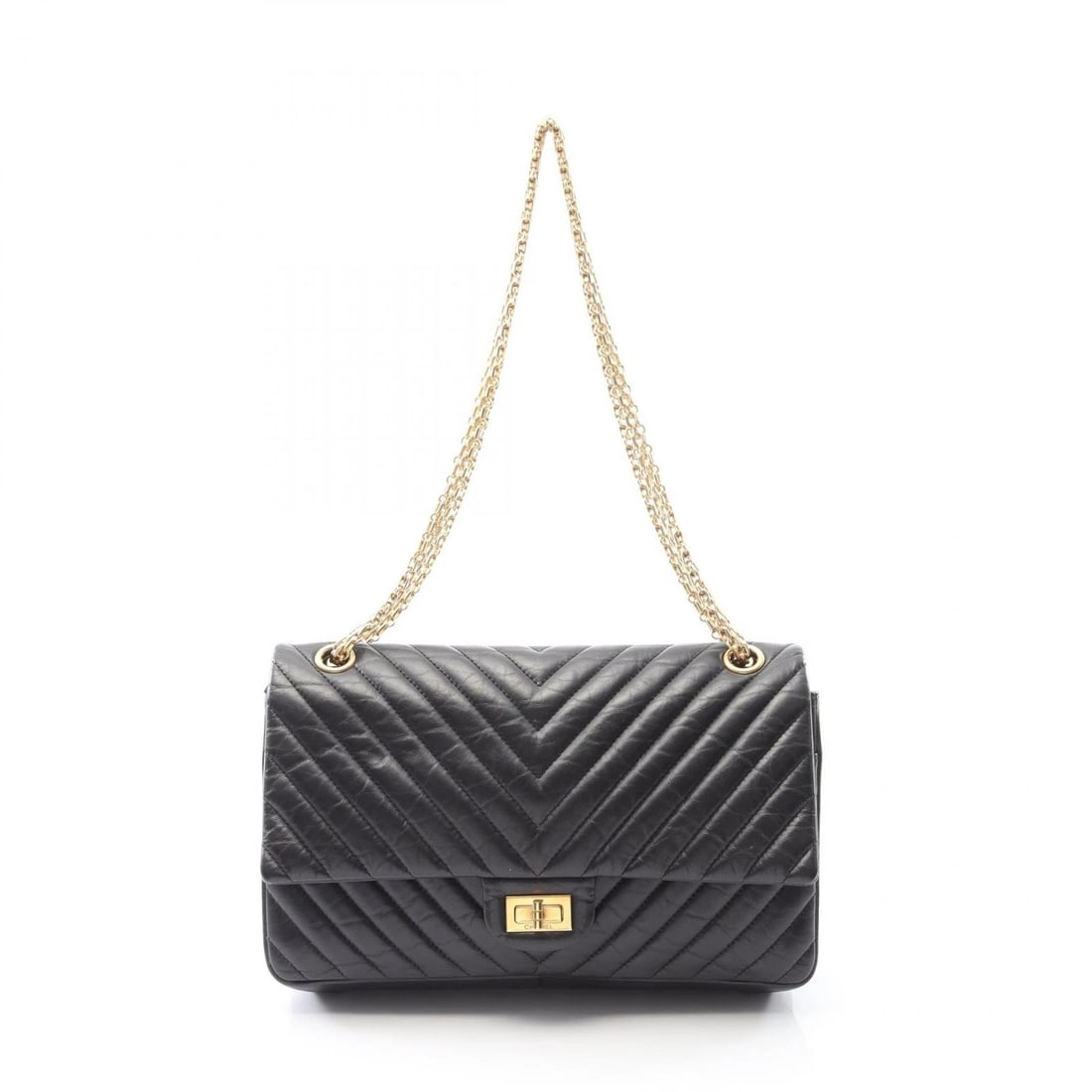 CHANEL MATELASSE DOUBLE FLAP CHAIN SHOULDER BAG: CHANEL Matelasse Double flap Chain Shoulder Bag Brand: CHANEL Type: Shoulder Bag Material: Lambskin (sheep leather) Color: Black??ish colors Size: H:18cm x W:27cm x D:8cm (H:7.1" x W:10.6" x