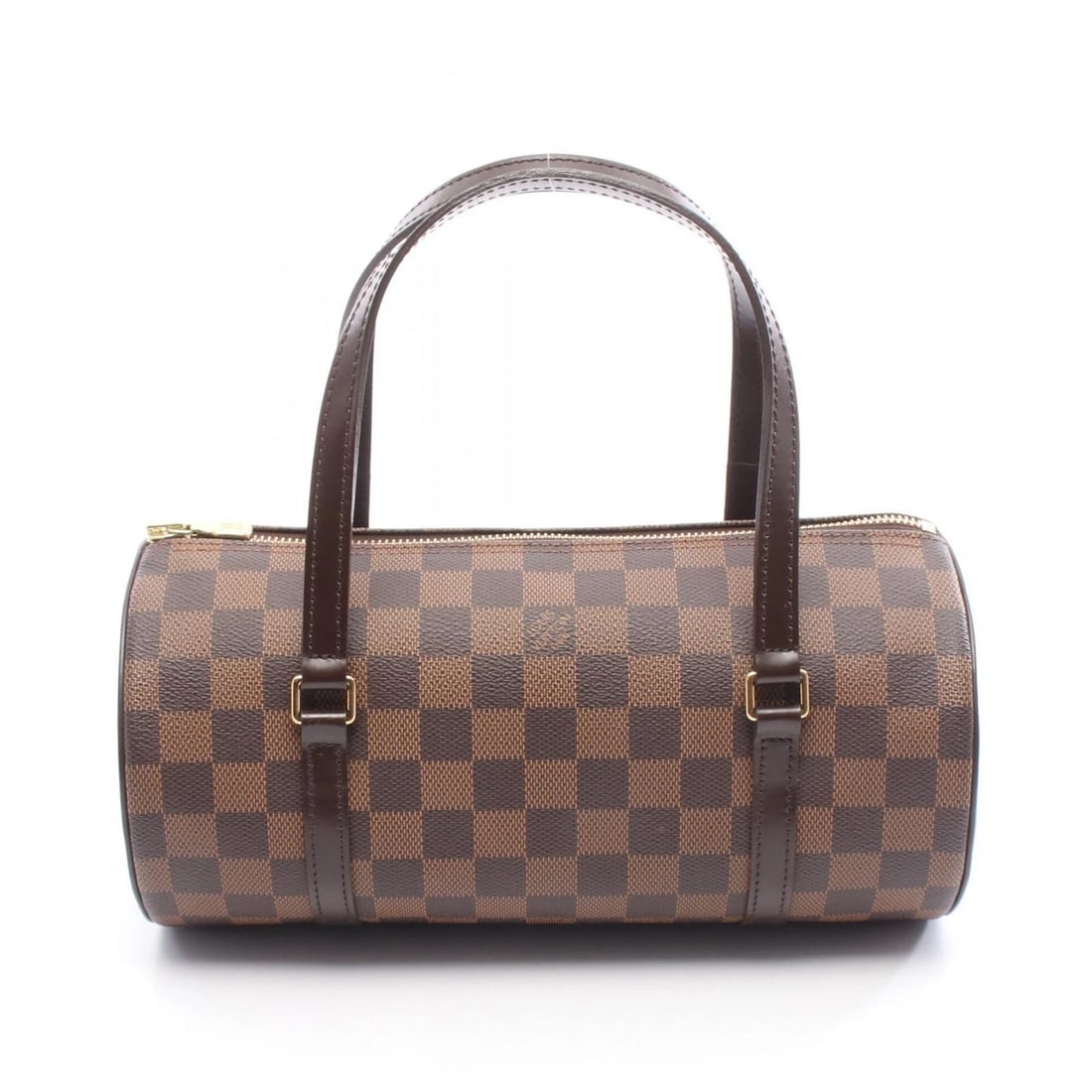 LOUIS VUITTON PAPILLON 26 HANDBAG DAMIER: LOUIS VUITTON Papillon 26 Handbag Damier Brand: LOUIS VUITTON Type: Handbag Material: Damier × PVC coated canvas × leather Color: Ebene / Brown??ish colors Size: H:13cm x W:27cm x D:13cm
