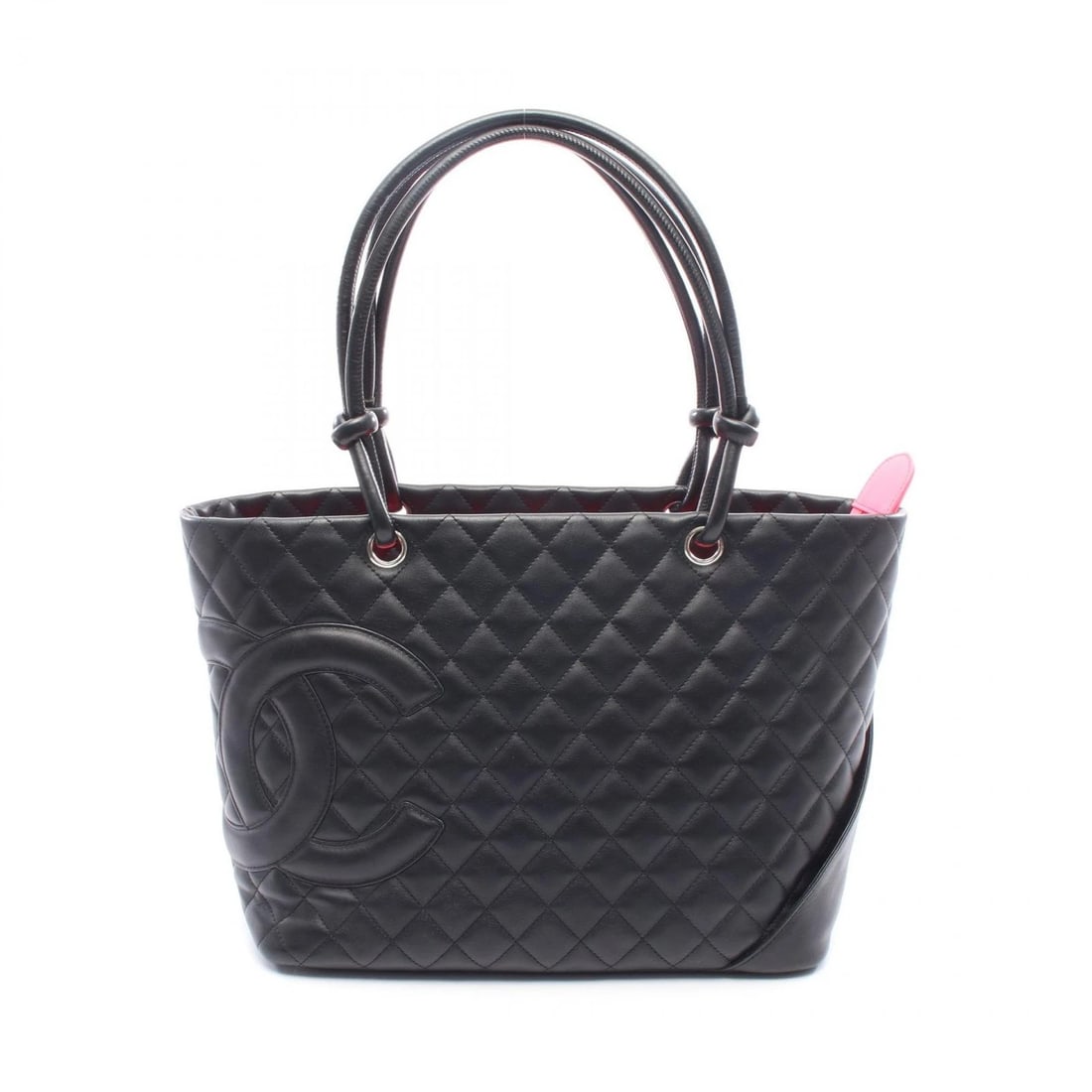 CHANEL CAMBON LINE LARGE TOTE SHOULDER BAG: CHANEL Cambon Line Large Tote shoulder Bag Brand: CHANEL Type: Tote Bag Material: leather Color: Black??ish colors Size: H:25cm x W:30cm x D:15cm (H:9.8" x W:11.8" x D:5.9") Accessories: None