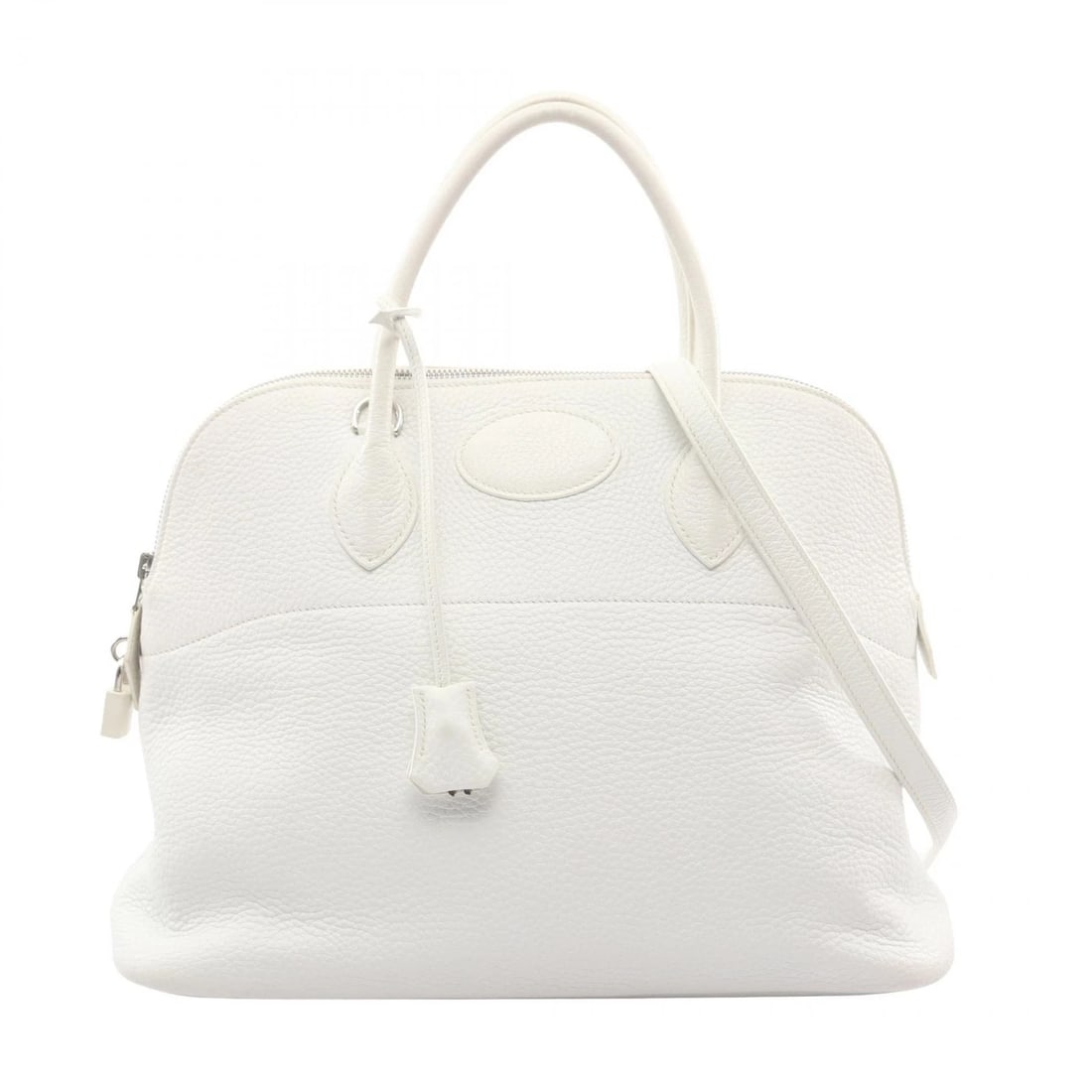 HERMES BOLIDE35 SHOULDER HANDBAG: HERMES Bolide35 Shoulder Handbag Brand: HERMES Type: Handbag Material: Taurillon Clemence × leather Color: White / White??ish colors Size: H:27cm x W:35cm x D:14cm (H:10.6" x W:13.8" x