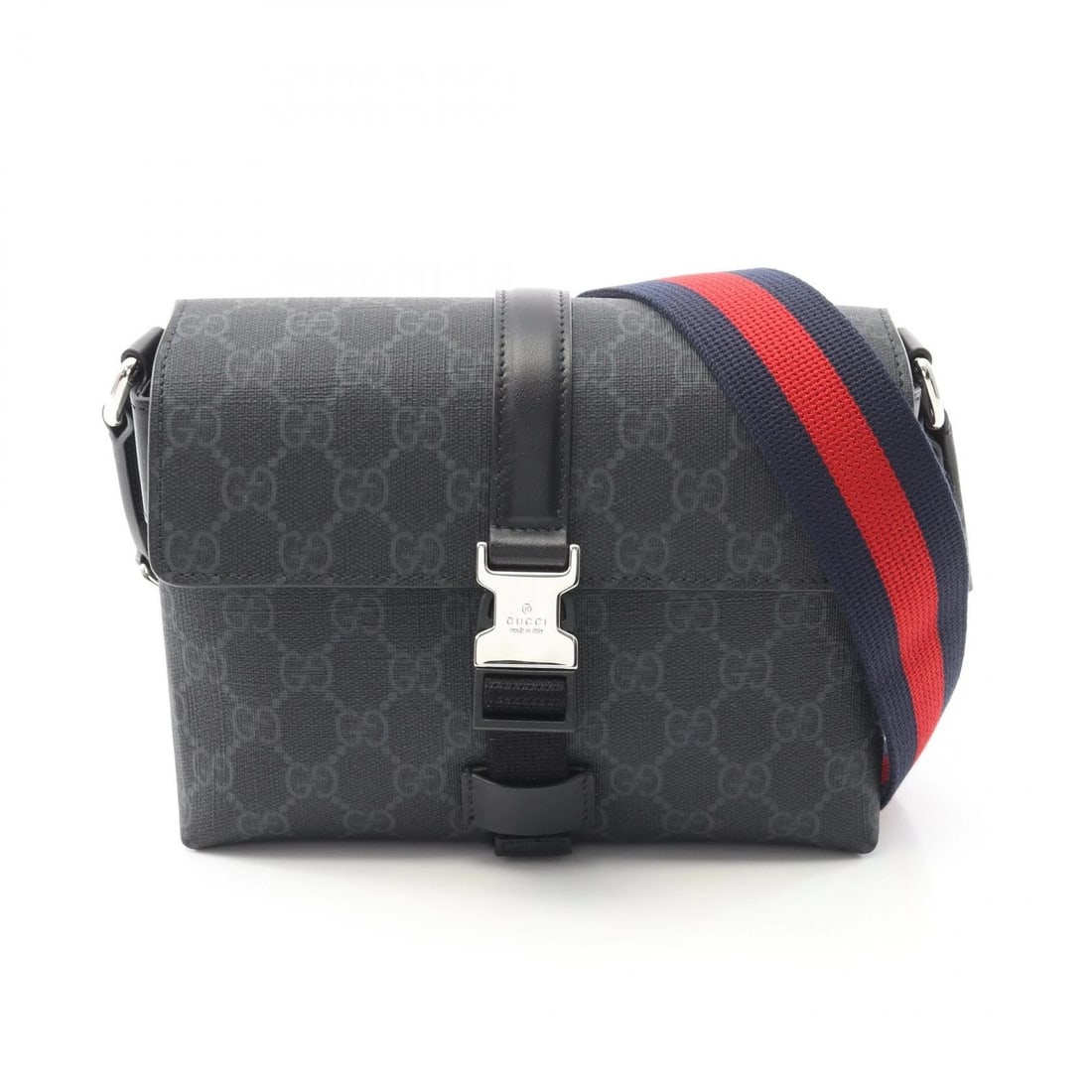GUCCI GG CANVAS SHOULDER BAG CROSSBODY: GUCCI GG canvas Shoulder Bag crossbody Brand: GUCCI Type: Shoulder Bag Material: PVC coated canvas × leather Color: Black??ish colors Size: H:15cm x W:19cm x D:5cm (H:5.9" x W:7.5" x D:2.0") Acc