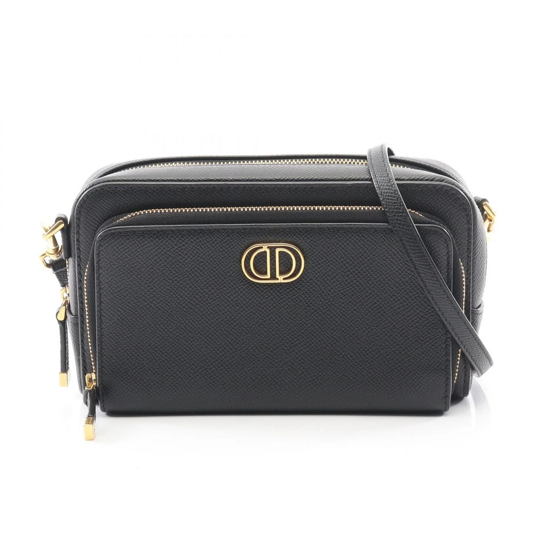 CHRISTIAN DIOR CARO DOUBLE POUCH SHOULDER CROSSBODY BAG: Christian Dior Caro double pouch Shoulder crossbody Bag Brand: Christian Dior Type: Shoulder Bag Material: leather Color: Black??ish colors Size: H:11cm x W:19cm (H:4.3" x W:7.5") 