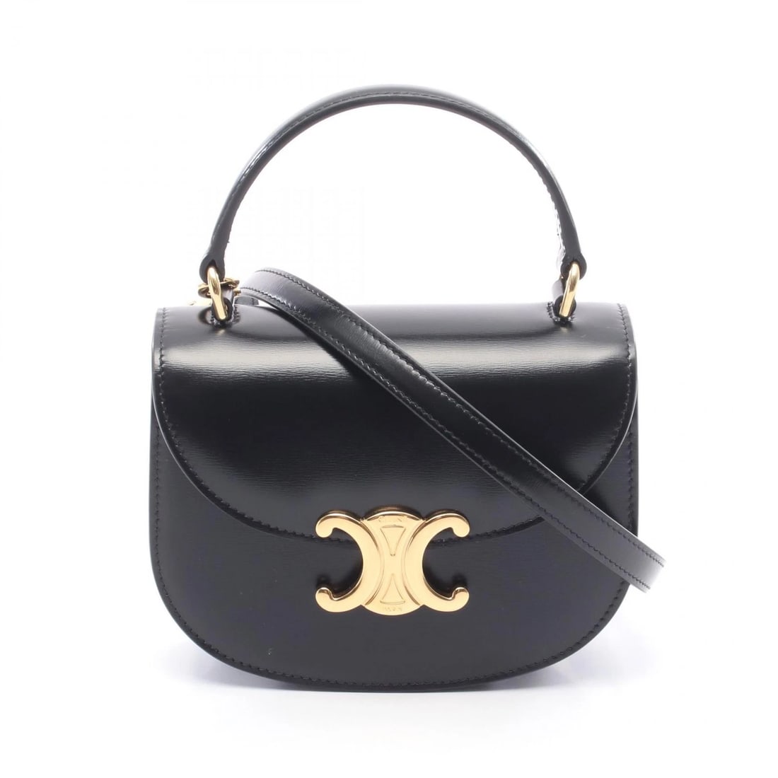CELINE MINI BUZAS CLAIRE SHOULDER HANDBAG: CELINE mini buzas claire Shoulder Handbag Brand: CELINE Type: Handbag Material: leather Color: Black??ish colors Size: H:12cm x W:15.5cm x D:5cm (H:4.7" x W:6.1" x D:2.0") Accessories: None