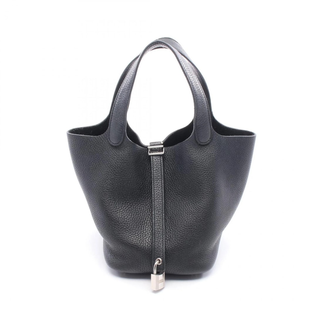 HERMES PICOTIN LOCK PM HANDBAG CLEMENCE: HERMES Picotin Lock PM Handbag Clemence Brand: HERMES Type: Handbag Material: Taurillon Clemence × leather × Taurillon Clemence Color: Black??ish colors Size: H:18.5cm x W:19cm x D:13.5cm (H:7.3