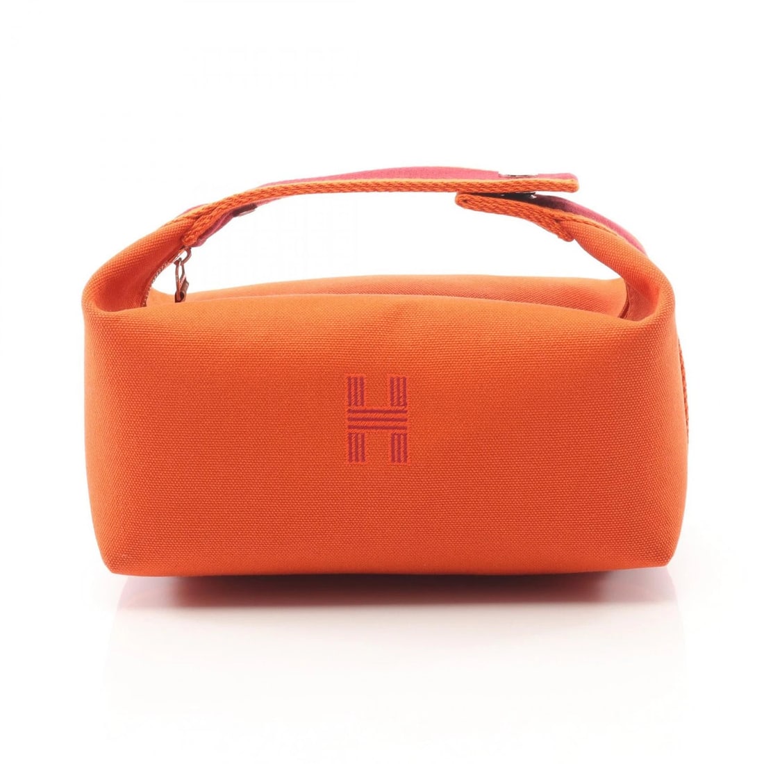 HERMES BRIDE A BRAC PM HANDBAG: HERMES Bride a Brac PM Handbag Brand: HERMES Type: Handbag Material: canvas Color: Feu / Orange??ish colors × Bordeaux??ish colors Size: H:10cm x W:21cm x D:13cm (H:3.9" x W:8.3" x D:5.1") Acces