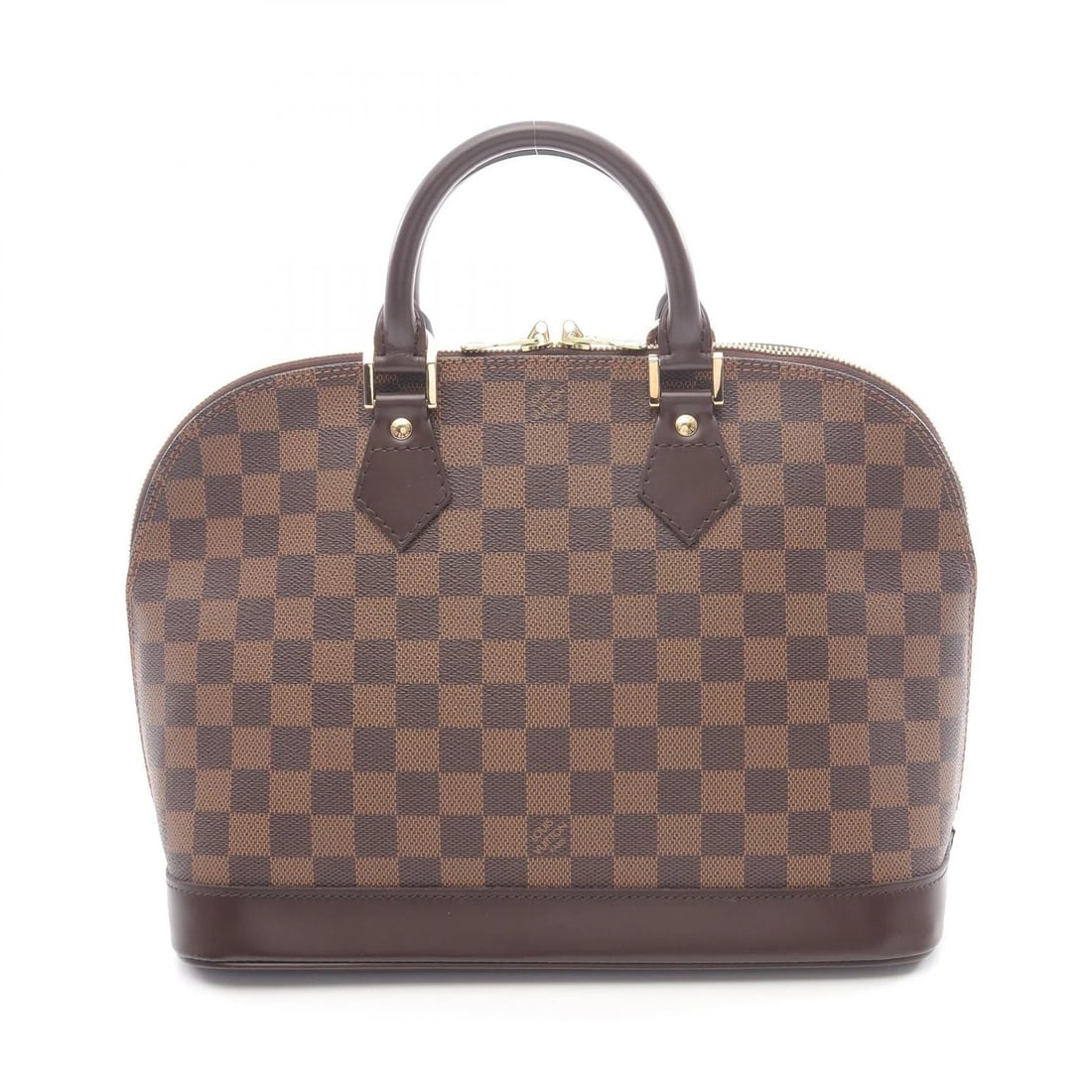 LOUIS VUITTON ALMA HANDBAG: LOUIS VUITTON Alma Handbag Brand: LOUIS VUITTON Type: Handbag Material: Damier × PVC coated canvas × leather Color: Ebene / Brown??ish colors Size: H:23cm x W:31cm x D:15cm (H:9.1" x W:12.2" x D