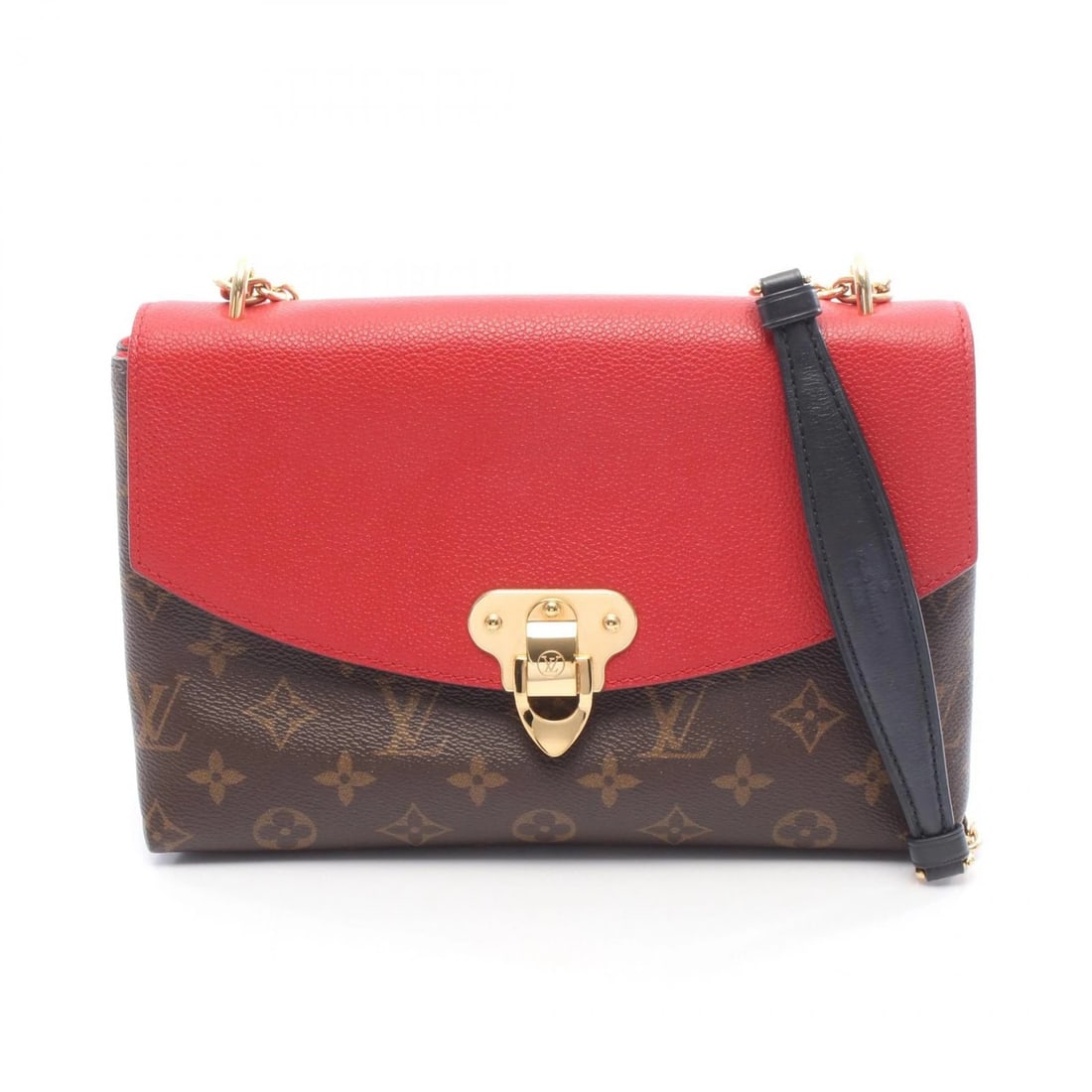LOUIS VUITTON SAINT PLACIDE CHAIN SHOULDER BAG: LOUIS VUITTON Saint placide chain Shoulder Bag Brand: LOUIS VUITTON Type: Shoulder Bag Material: Monogram × PVC coated canvas × leather Color: Cerise / Brown??ish colors × Red??ish colors 