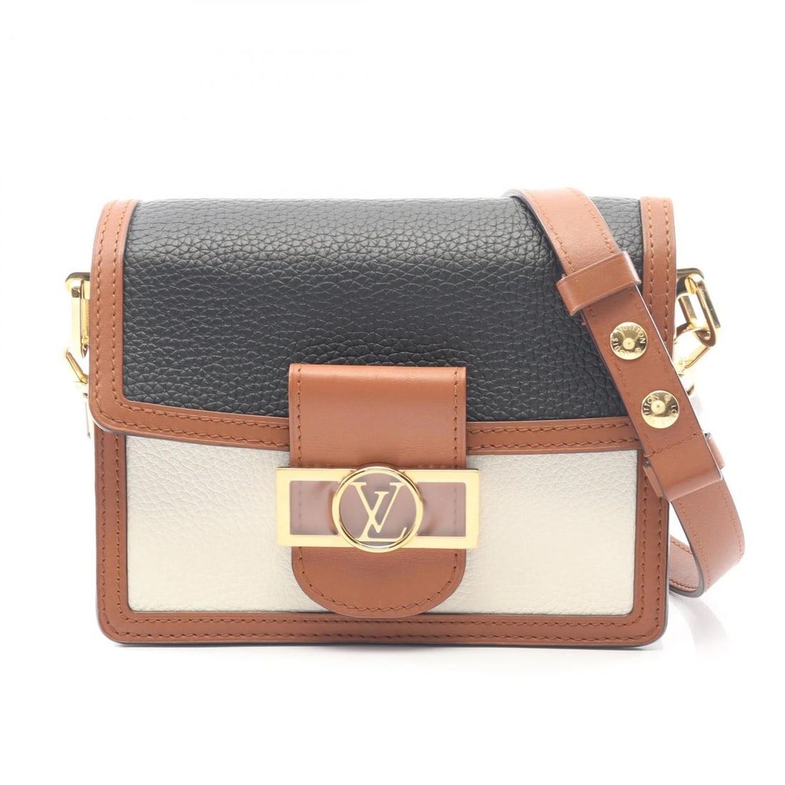 LOUIS VUITTON DAUFINE MINI SHOULDER CROSSBODY BAG: LOUIS VUITTON Daufine MINI Shoulder crossbody Bag Brand: LOUIS VUITTON Type: Shoulder Bag Material: Taurillon Clemence Leather × leather × Taurillon Clemence Leather Color: Black / Black??ish