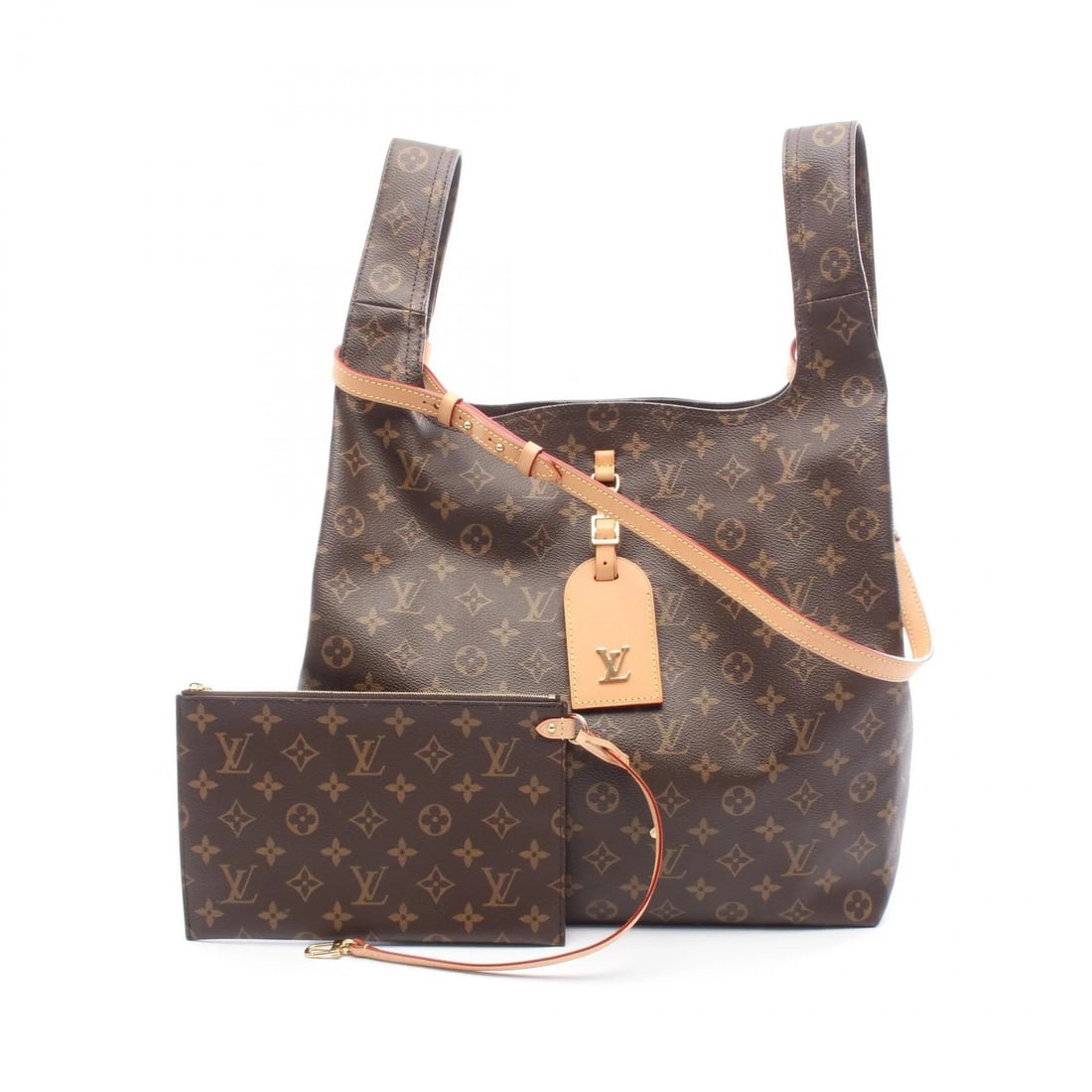 LOUIS VUITTON ATLANTIS GM SHOULDER HANDBAGED: LOUIS VUITTON Atlantis GM shoulder Handbaged Brand: LOUIS VUITTON Type: Handbag Material: Monogram × PVC coated canvas × leather Color: Brown??ish colors Size: H:34cm x W:34cm x D:13.5cm