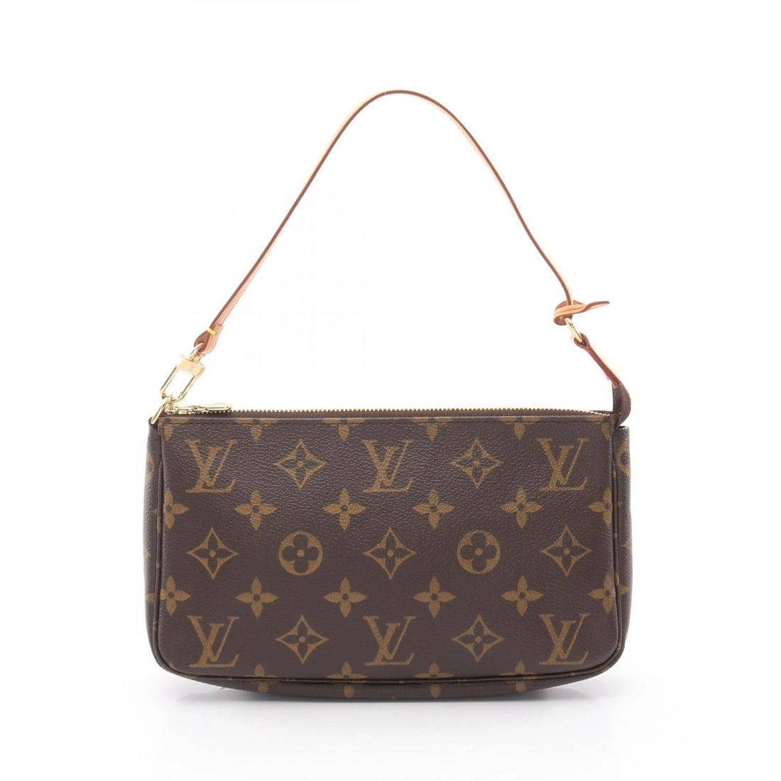 LOUIS VUITTON POCHETTE ACCESSOIRES HANDBAG: LOUIS VUITTON Pochette Accessoires Handbag Brand: LOUIS VUITTON Type: Handbag Material: Monogram × PVC coated canvas × leather Color: Brown??ish colors Size: H:13cm x W:21cm x D:3cm (H:5.1"