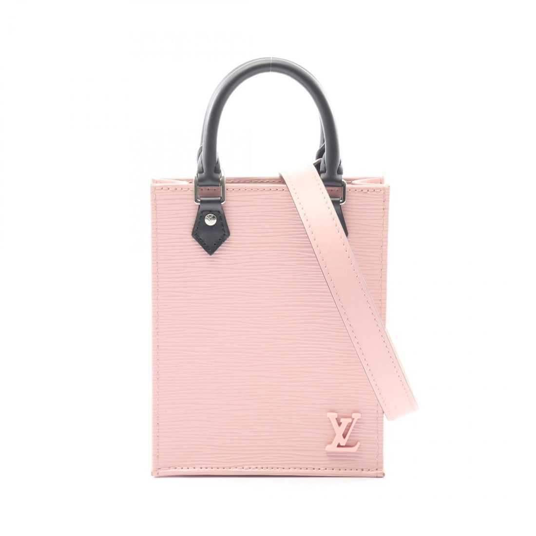 LOUIS VUITTON PETIT SAC PLAT CROSSBODY HANDBAG: LOUIS VUITTON Petit Sac Plat crossbody Handbag Brand: LOUIS VUITTON Type: Handbag Material: Epi × leather Color: Rose valerine / Pink??ish colors × Black??ish colors Size: H:17cm x W:13.5cm x D:
