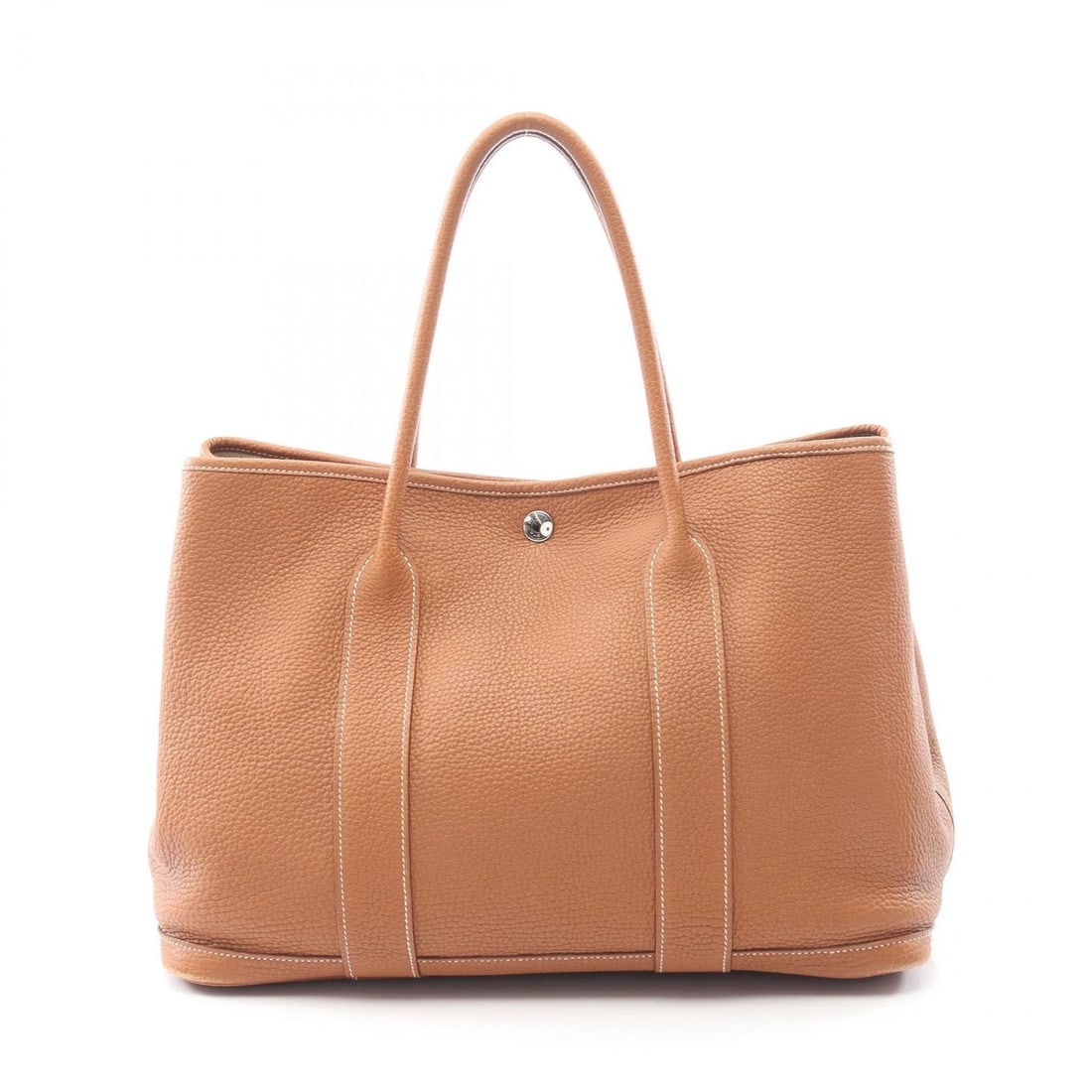 HERMES GARDEN PARTY PM TOTE HANDBAG LEATHER: HERMES Garden Party PM Tote Handbag leather Brand: HERMES Type: Tote Bag Material: Negonda leather × leather × Negonda leather Color: Gold / Brown??ish colors Size: H:25cm x W:36cm x D:17cm (H:9