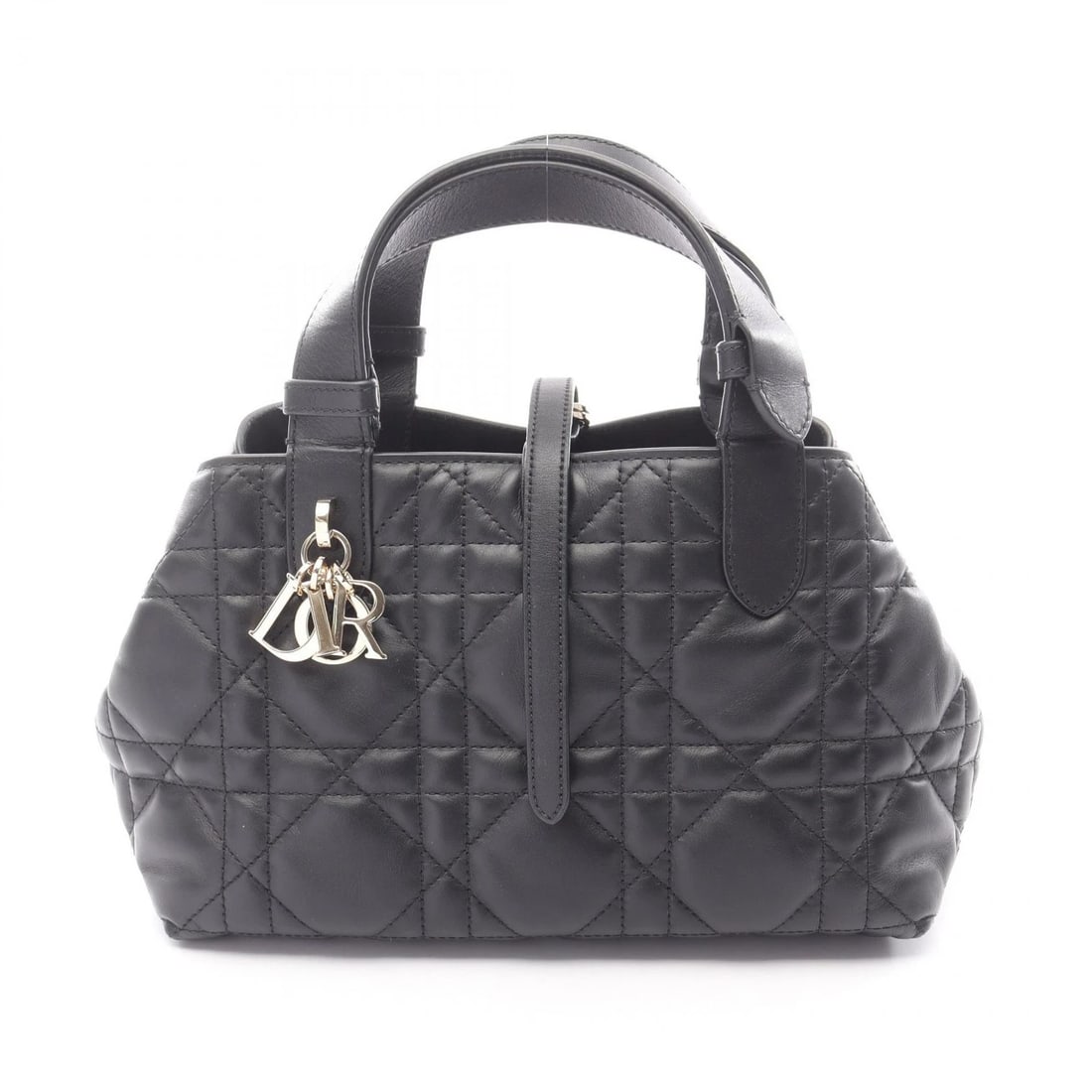 CHRISTIAN DIOR TOUJOURS SMALL CANNAGE HANDBAG: Christian Dior Toujours Small Cannage Handbag Brand: Dior Type: Handbag Material: leather Color: Black??ish colors Size: H:15cm x W:23cm x D:12cm (H:5.9" x W:9.1" x D:4.7") Accessories: None <