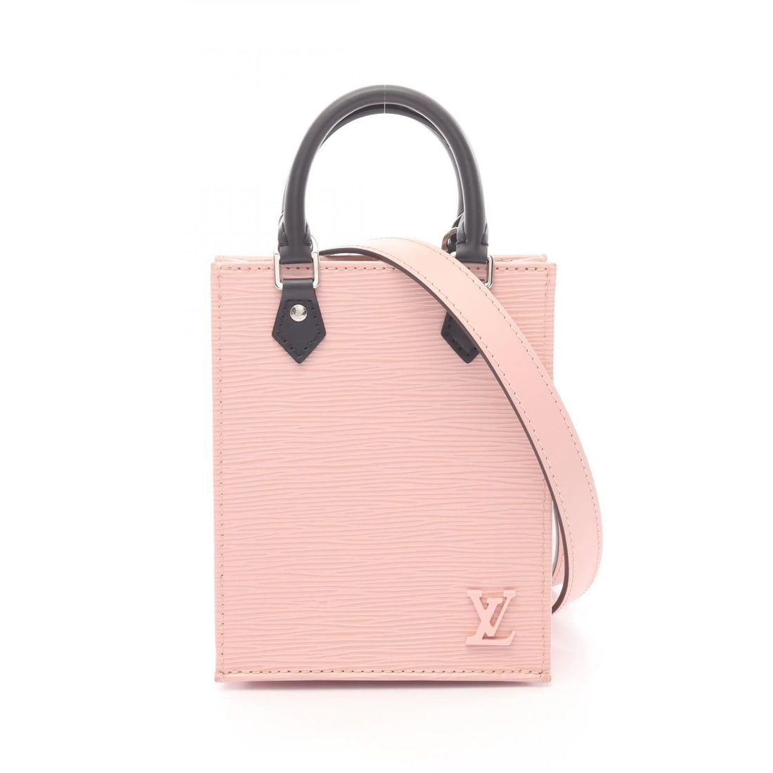 LOUIS VUITTON PETIT SAC PLAT CROSSBODY HANDBAG EPI: LOUIS VUITTON Petit Sac Plat Crossbody Handbag Epi Brand: LOUIS VUITTON Type: Handbag Material: Epi × leather Color: Rose valerine / Pink??ish colors × Black??ish colors Size: H:17cm x W:13.5cm