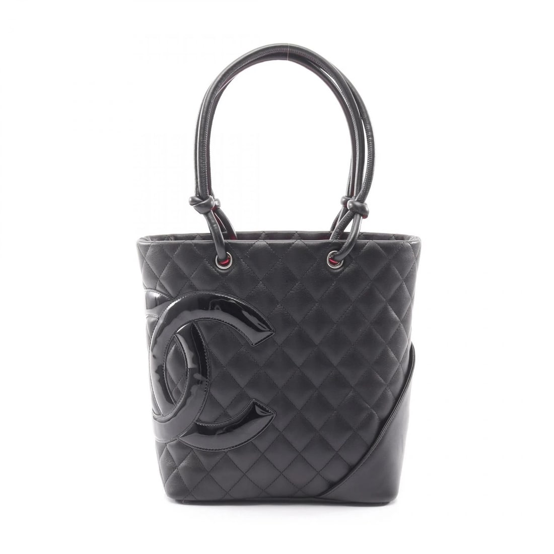 CHANEL CAMBON LINE MEDIUM TOTE BAG LEATHER BLACK: CHANEL Cambon line medium Tote Bag leather Black Brand: CHANEL Type: Tote Bag Material: leather Color: Black??ish colors Size: H:24cm x W:20cm x D:11.5cm (H:9.4" x W:7.9" x D:4.5") Accessories: N
