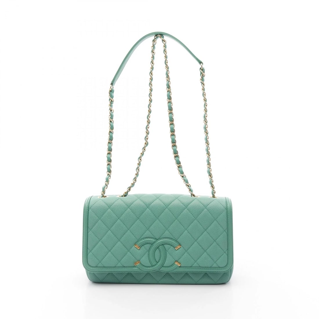 CHANEL CC FILIGREE CHAIN SHOULDER BAG (1 of 9)