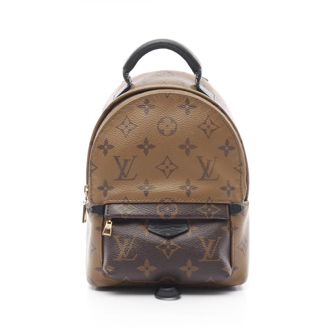 LOUIS VUITTON PALM SPRINGS BACKPACK MINI RUCKSACK: LOUIS VUITTON Palm Springs Backpack Mini Rucksack Brand: LOUIS VUITTON Type: Rucksack Backpack Material: Monogram Reverse × PVC coated canvas × leather Color: Brown??ish colors Size: H:21cm