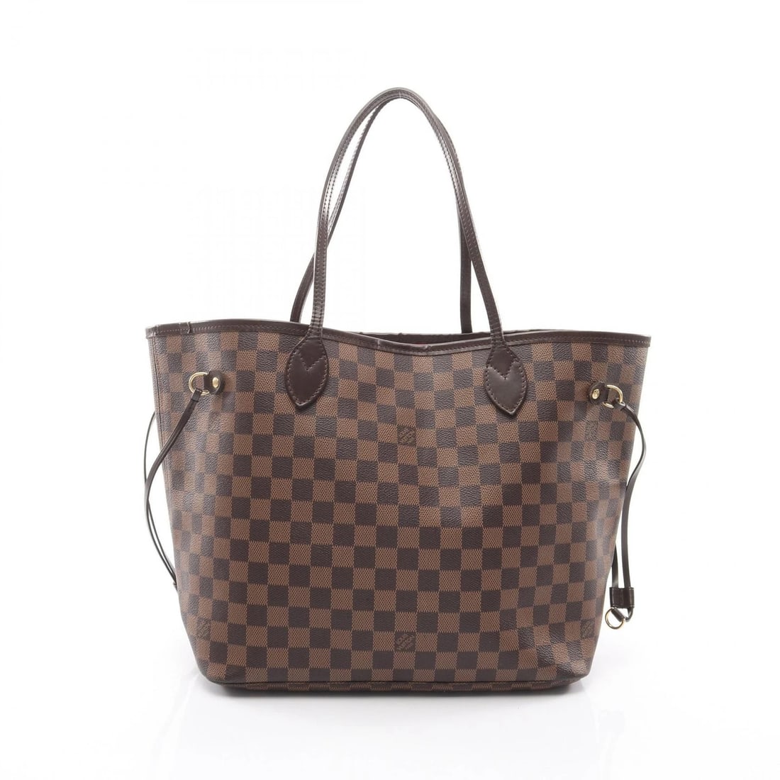 LOUIS VUITTON NEVERFULL MM TOTE SHOULDER BAG: LOUIS VUITTON Neverfull MM Tote Shoulder Bag Brand: LOUIS VUITTON Type: Tote Bag Material: Damier × PVC coated canvas × leather Color: Ebene / Brown??ish colors Size: H:29cm x W:32cm x