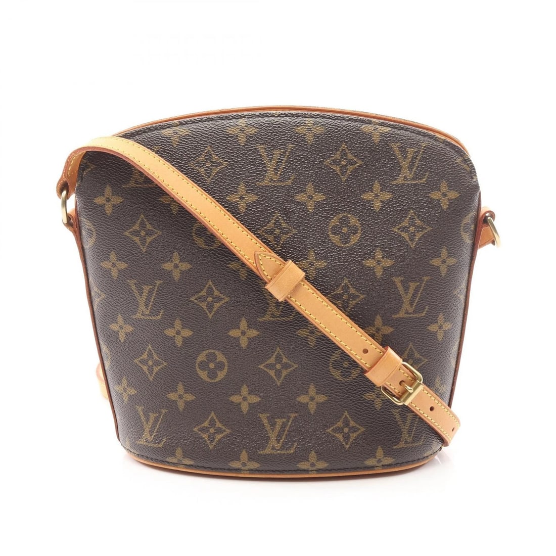 LOUIS VUITTON DROUOT SHOULDER CROSSBODY BAG: LOUIS VUITTON Drouot Shoulder Crossbody Bag Brand: LOUIS VUITTON Type: Shoulder Bag Material: Monogram × PVC coated canvas × leather Color: Brown??ish colors Size: H:22cm x W:20cm x D:10cm