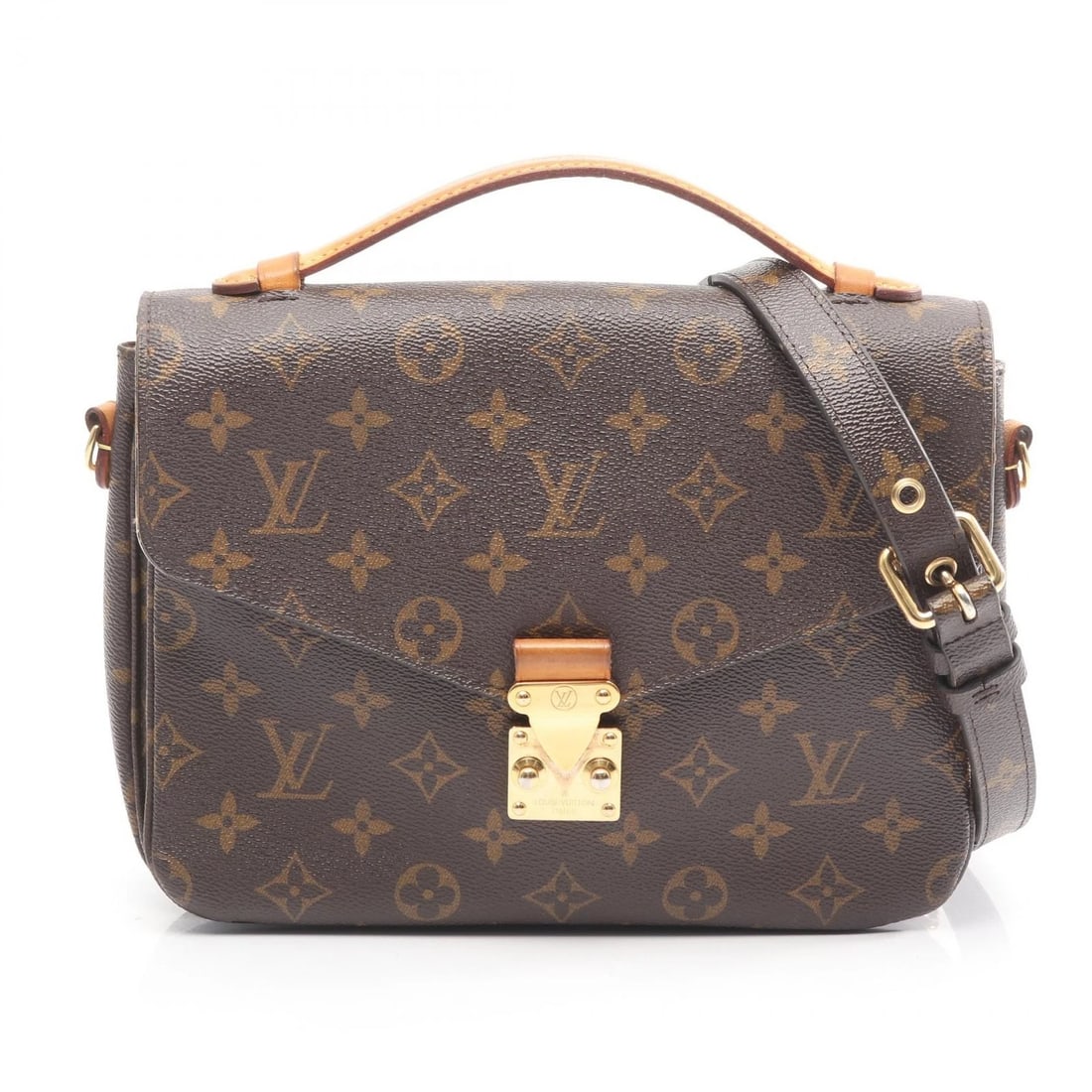LOUIS VUITTON POCHETTE METIS MM CROSSBODY HANDBAG: LOUIS VUITTON Pochette Metis MM crossbody Handbag Brand: LOUIS VUITTON Type: Handbag Material: Monogram × PVC coated canvas × leather Color: Brown??ish colors Size: H:18.5cm x W:24cm x